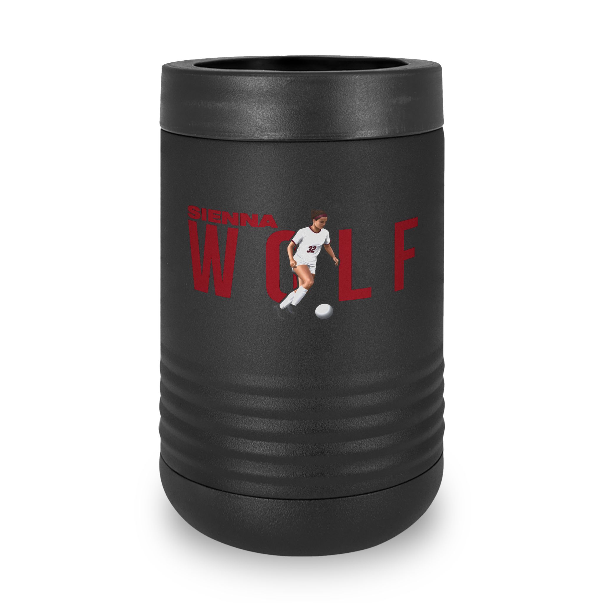 Stainless Can Cooler — character_player_name in Black