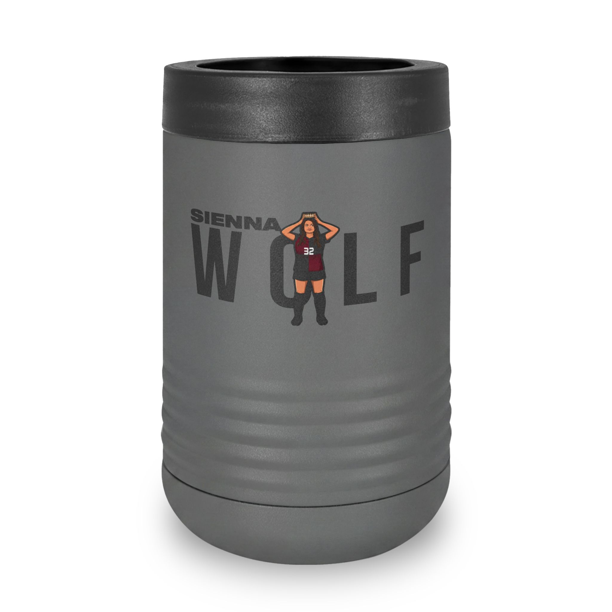 Stainless Can Cooler — character_player_name in Grey