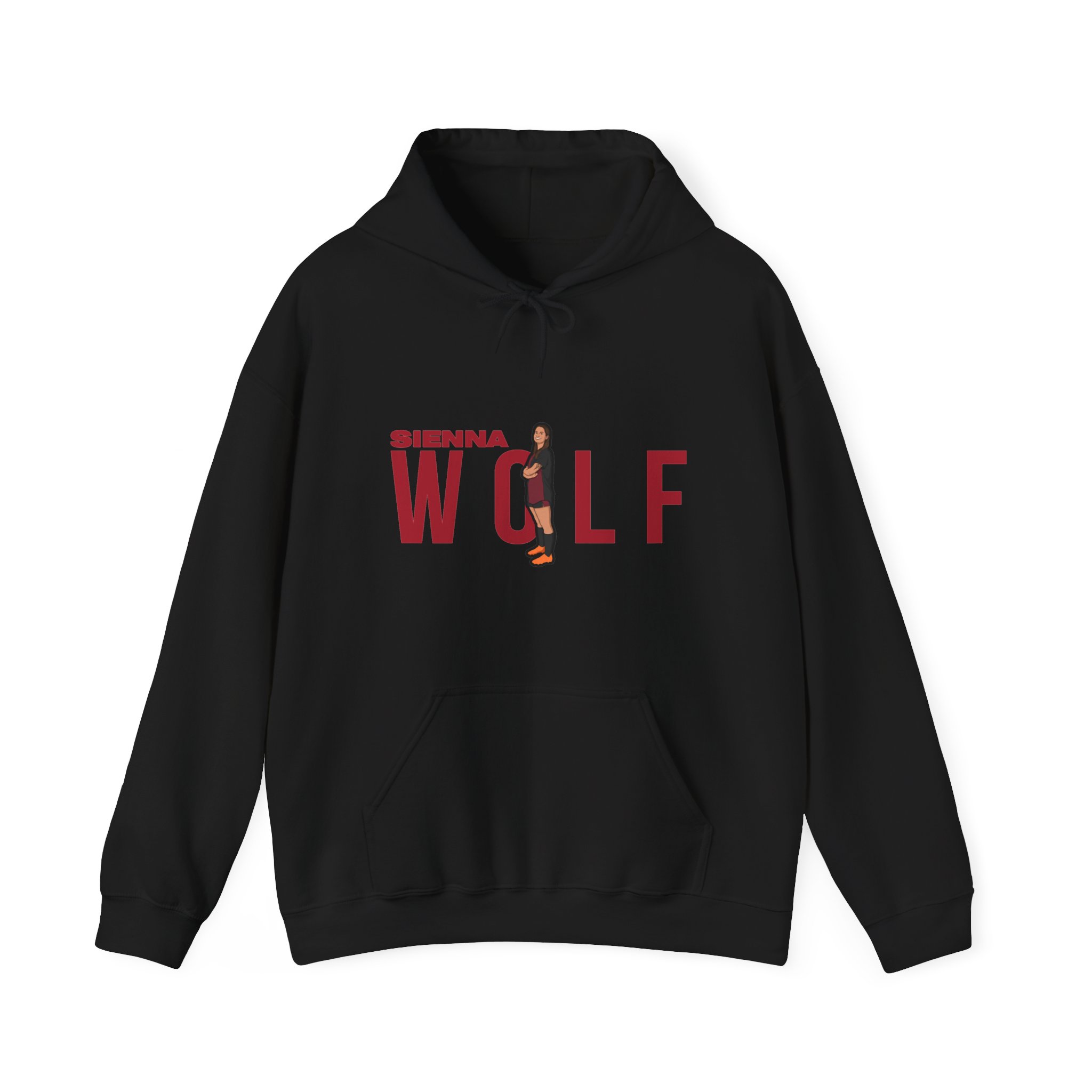 Hoodie — character_player_name in Black