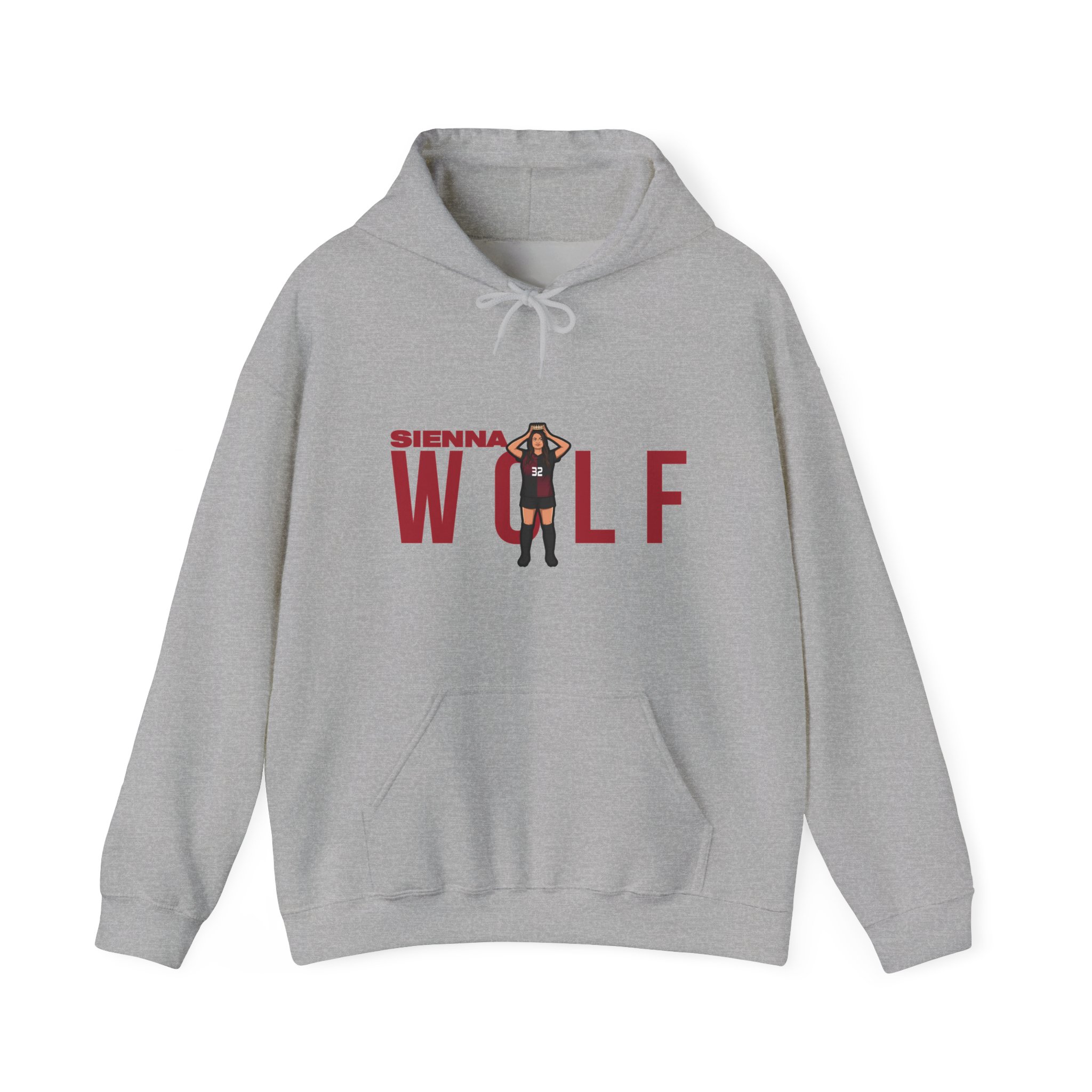 Hoodie — character_player_name in Grey