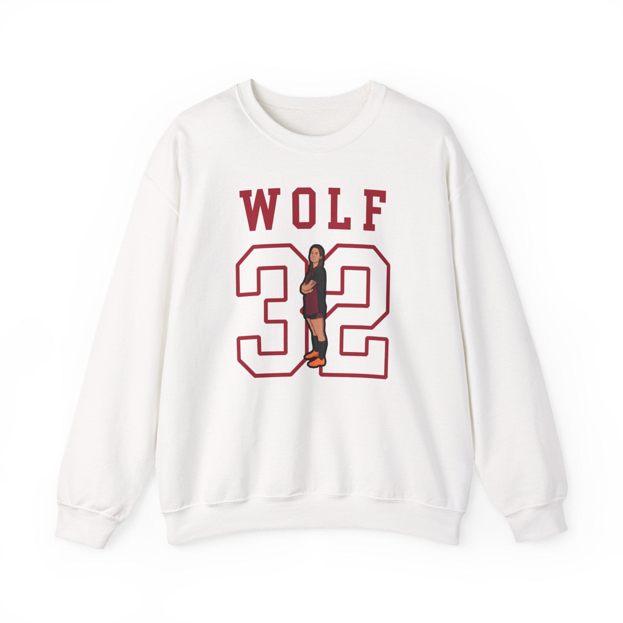 Crewneck Sweatshirt — character_shirsey in White