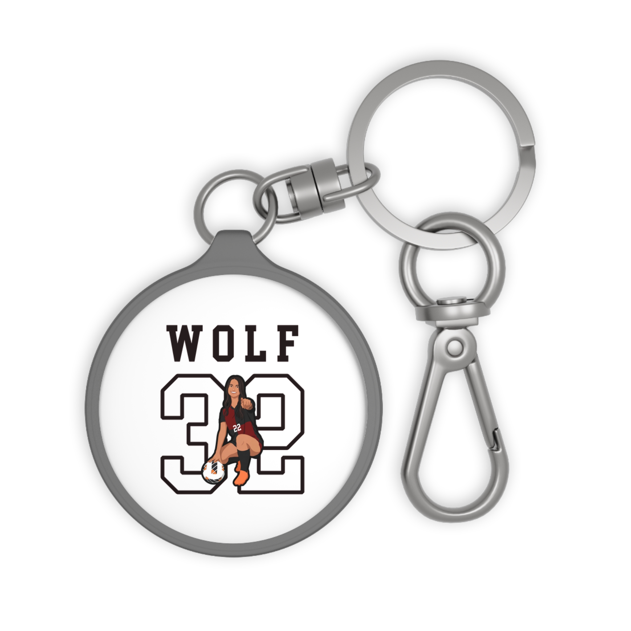 Keychain — character_shirsey in Grey
