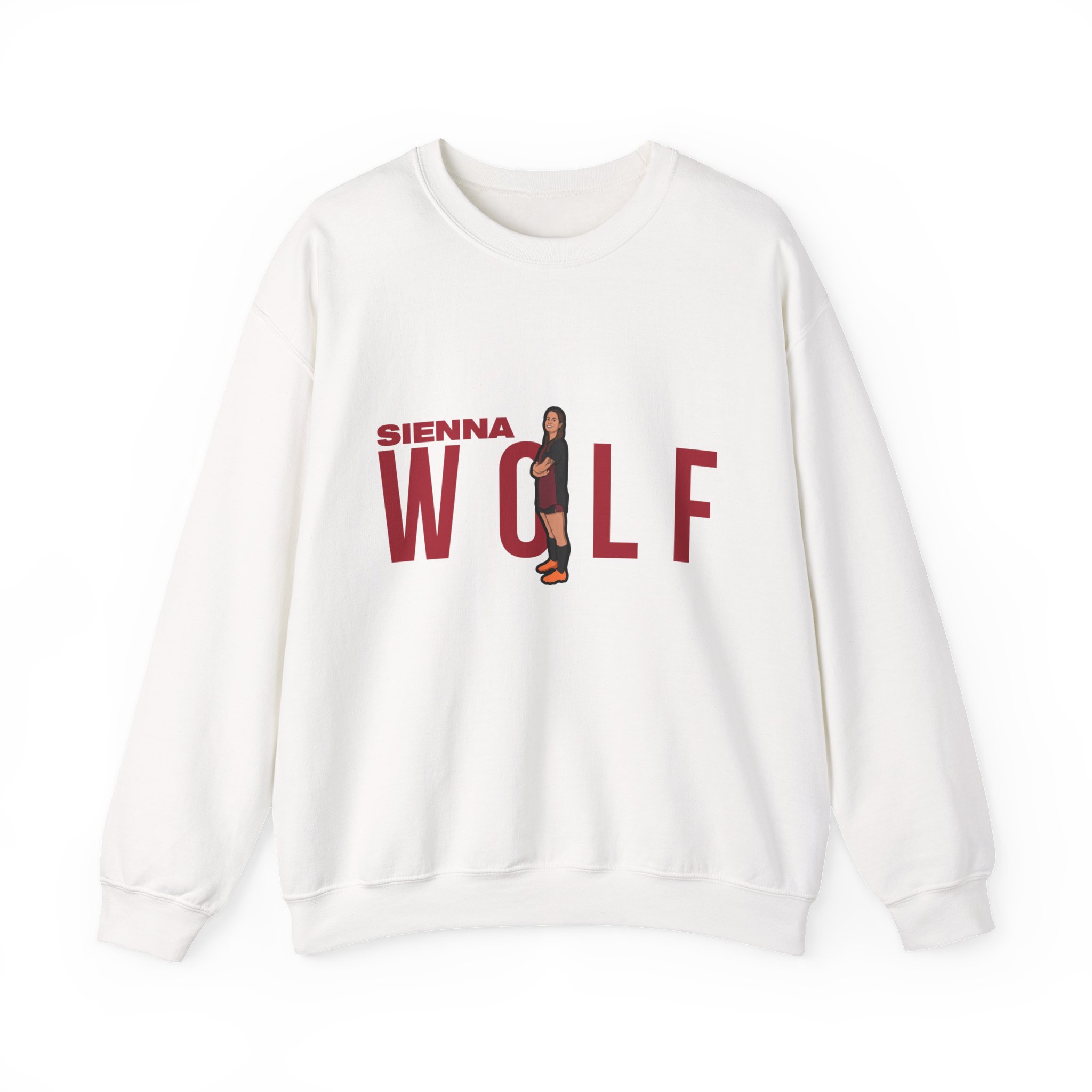 Crewneck Sweatshirt — character_player_name in White