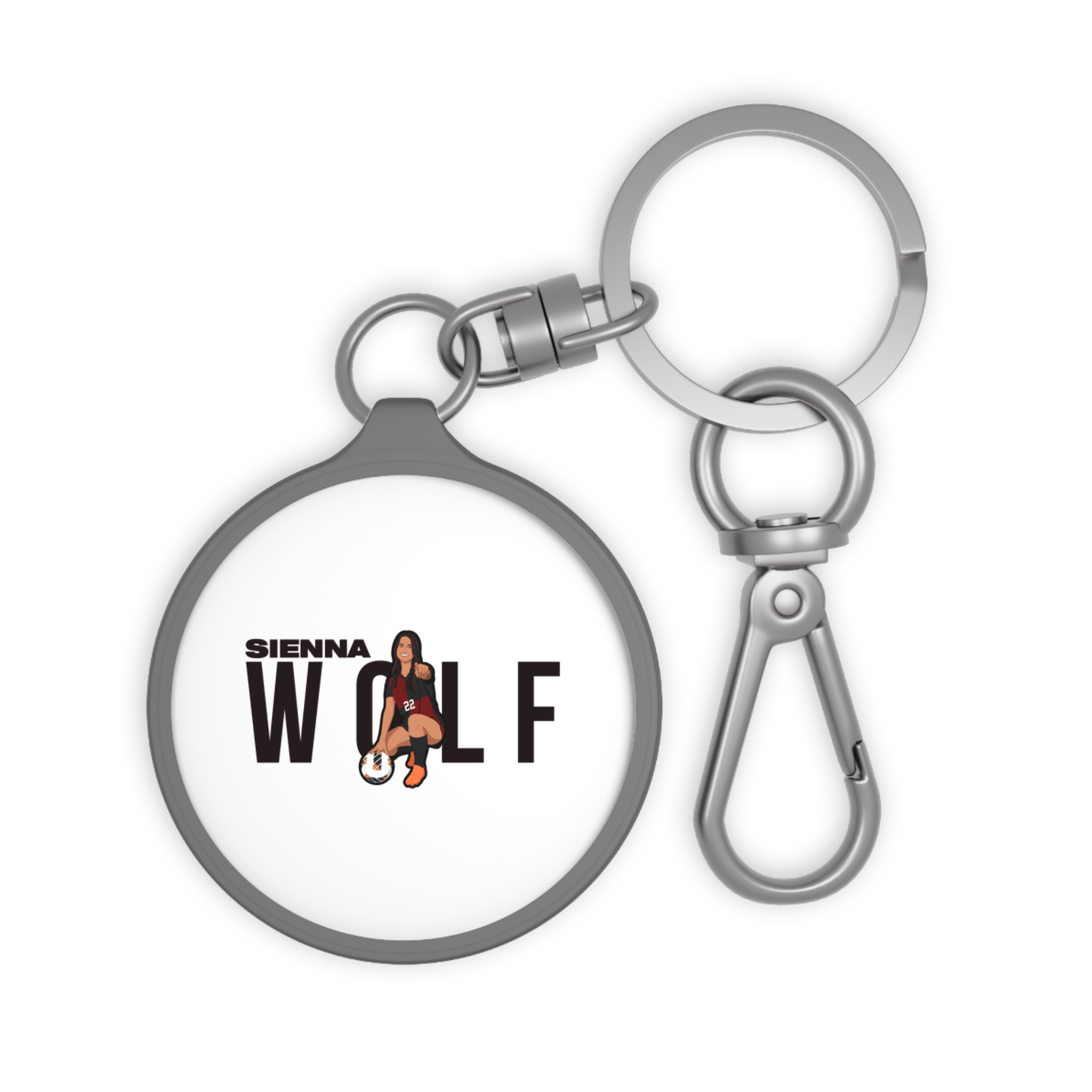 Keychain — character_player_name in Grey