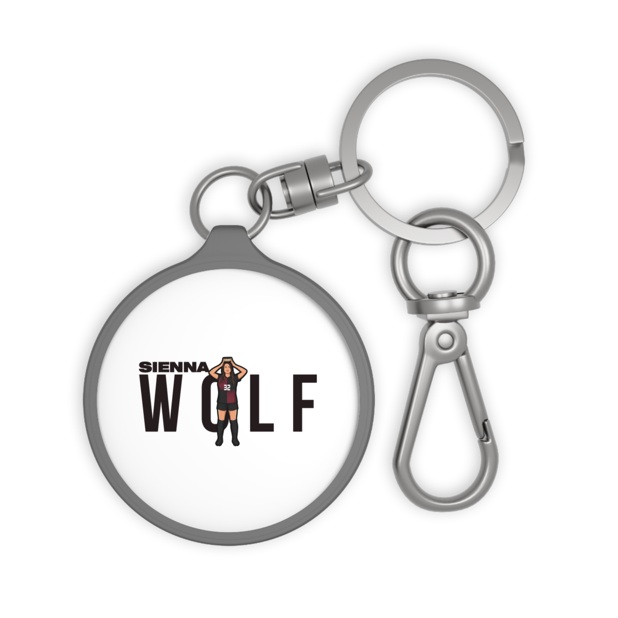 Keychain — character_player_name in Grey
