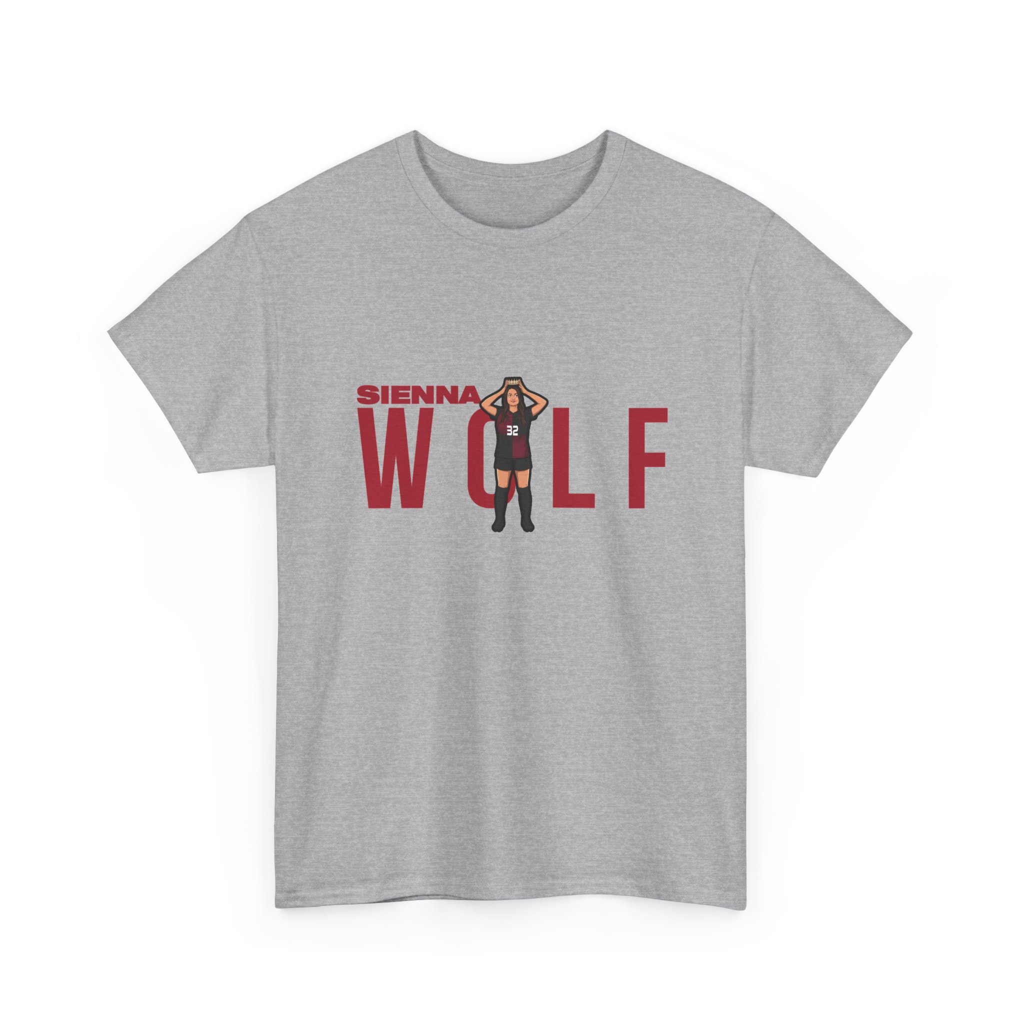 Tee — character_player_name in Grey