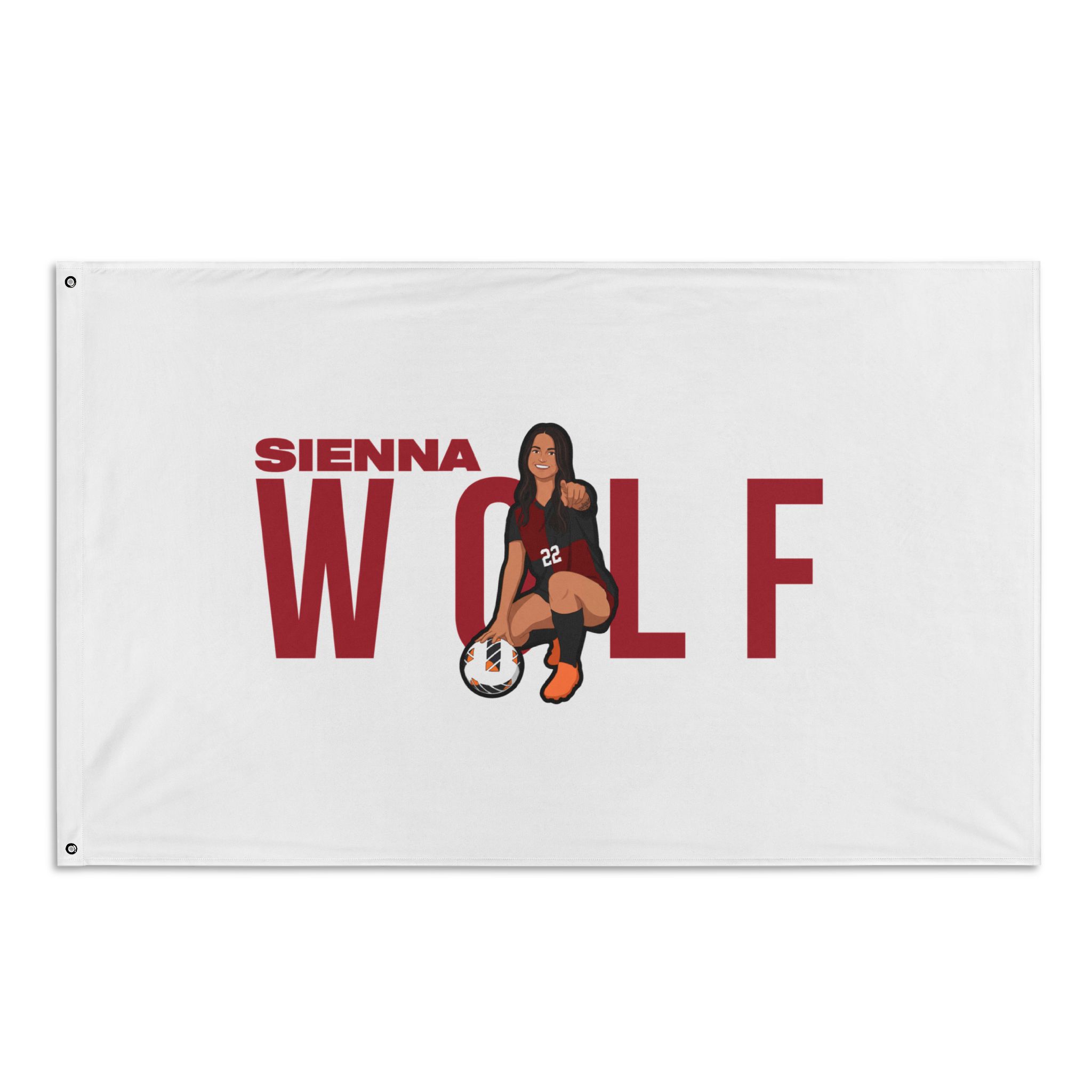Flag (35 × 56 in) — character_player_name in Classic