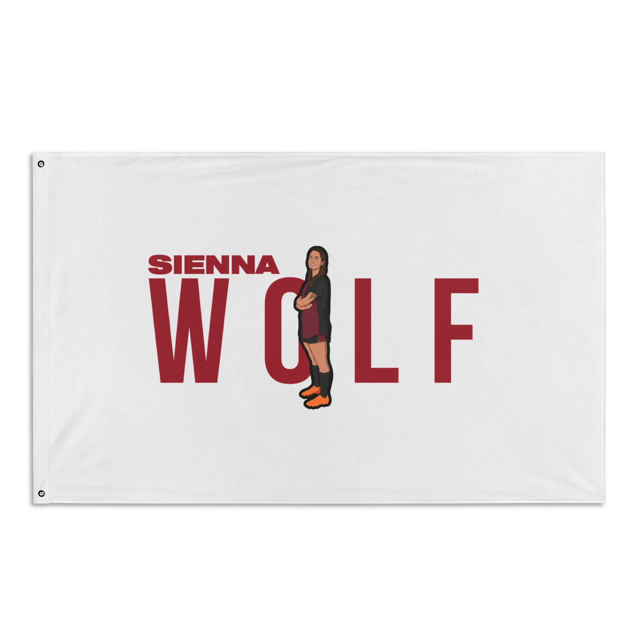 Flag (35 × 56 in) — character_player_name in Classic
