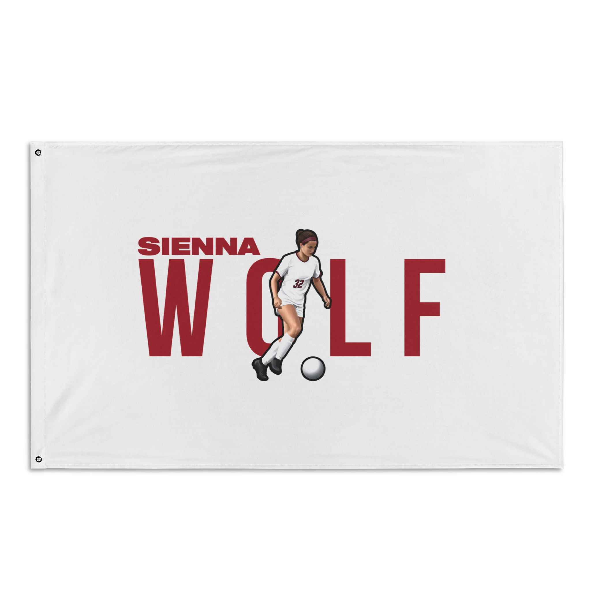 Flag (35 × 56 in) — character_player_name in Classic