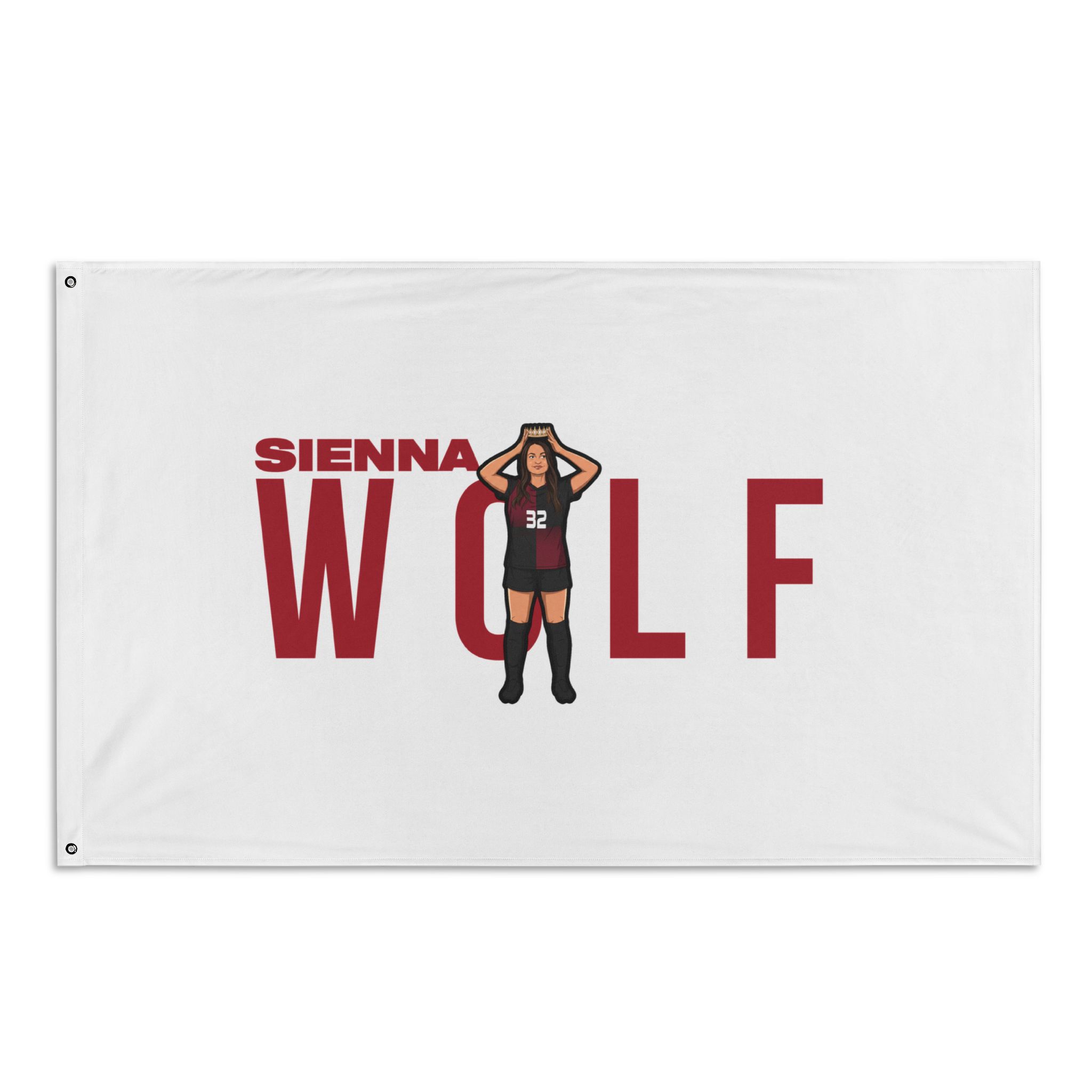 Flag (35 × 56 in) — character_player_name in Classic