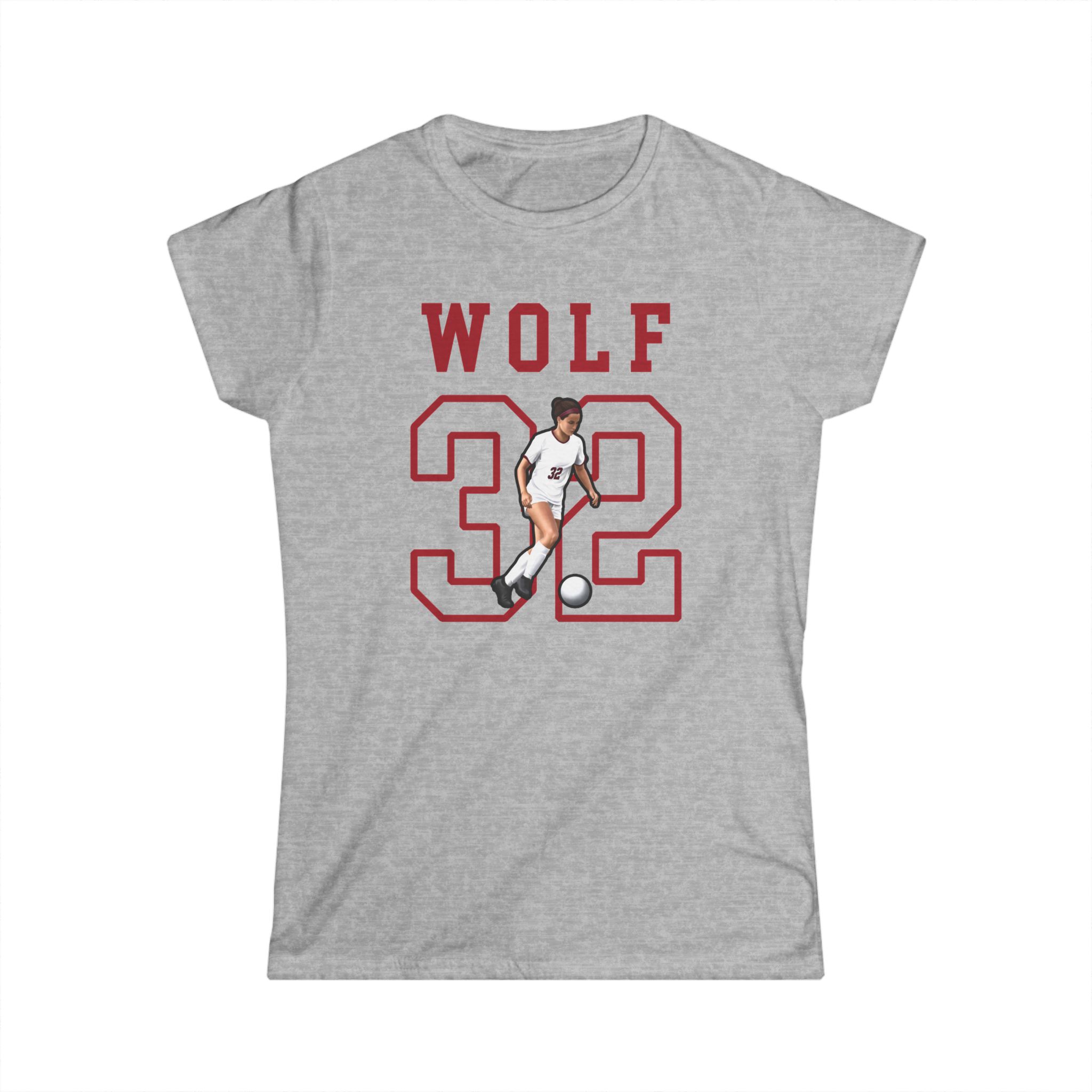 Women's Softstyle Tee — character_shirsey in Grey
