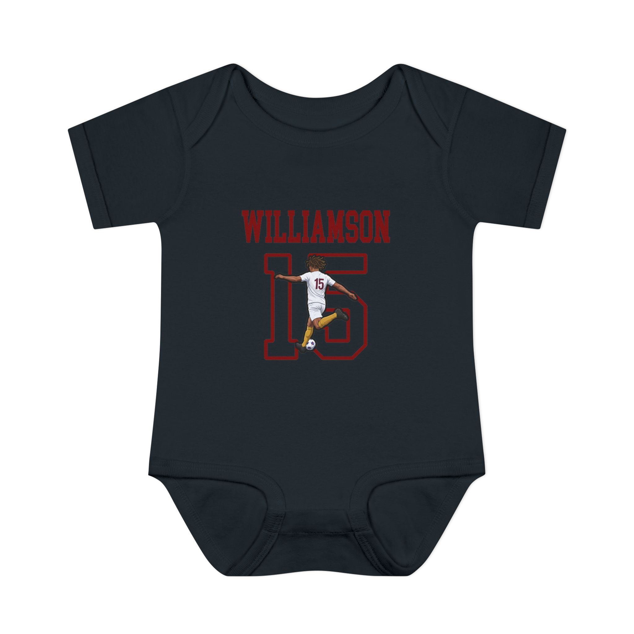 Baby Onesie — character_shirsey in Black