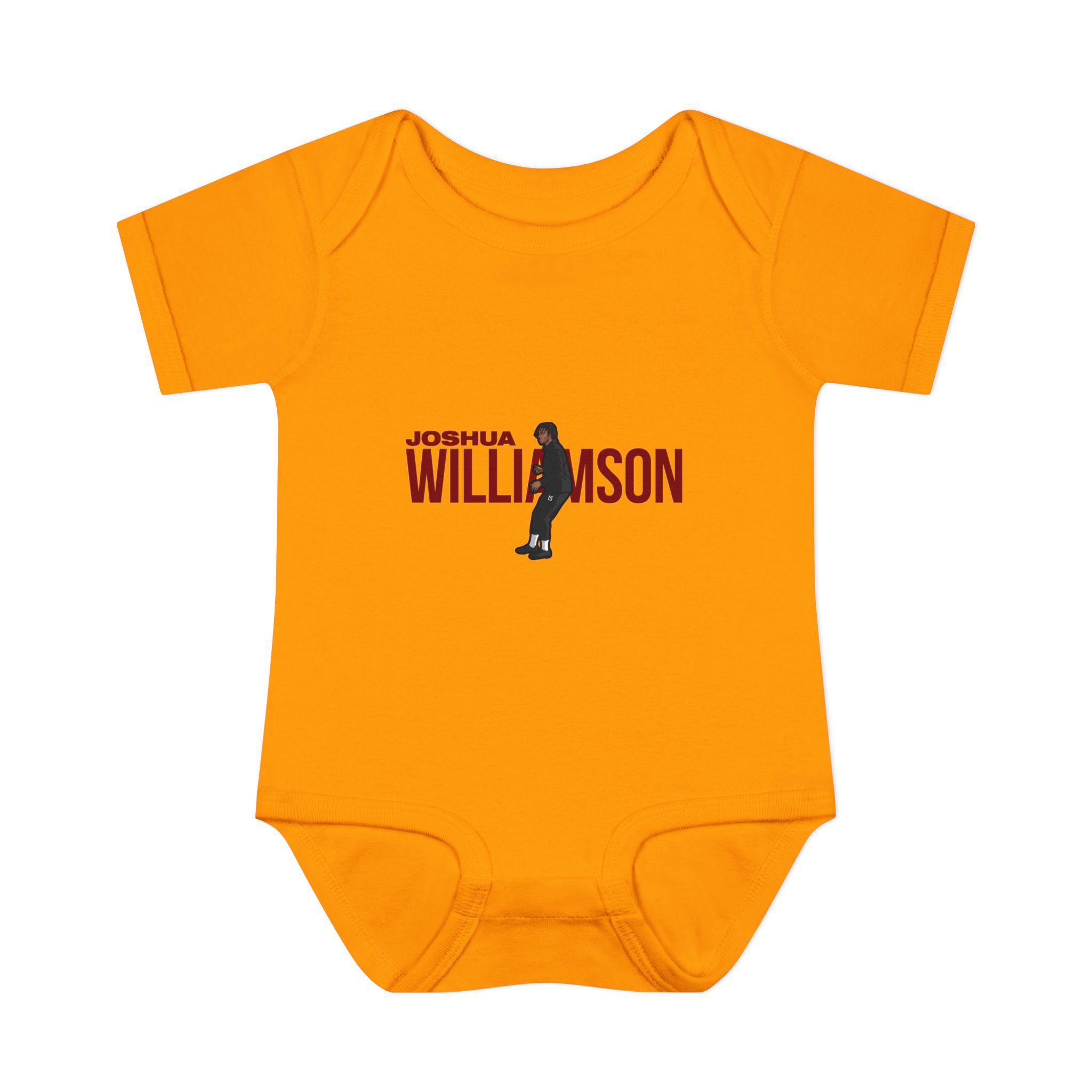Baby Onesie — character_player_name in Gold