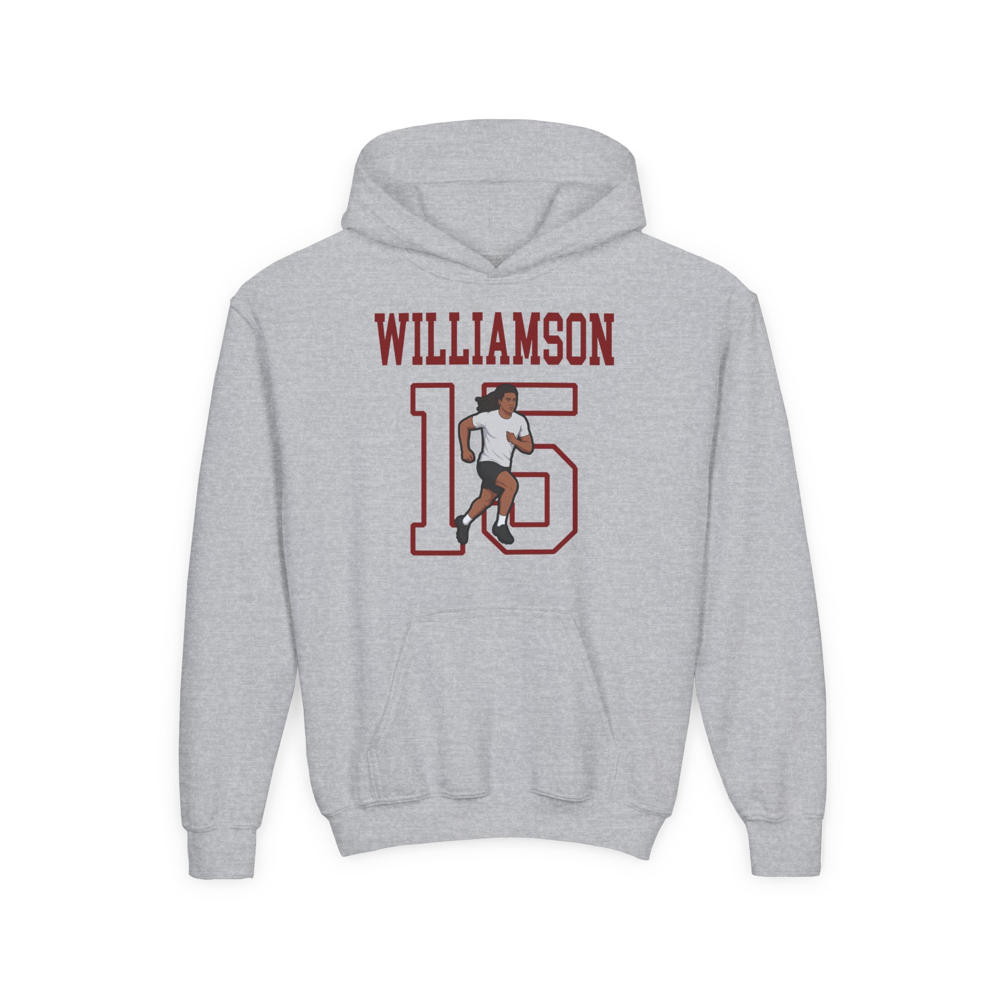 Youth Hoodie — character_shirsey in Grey