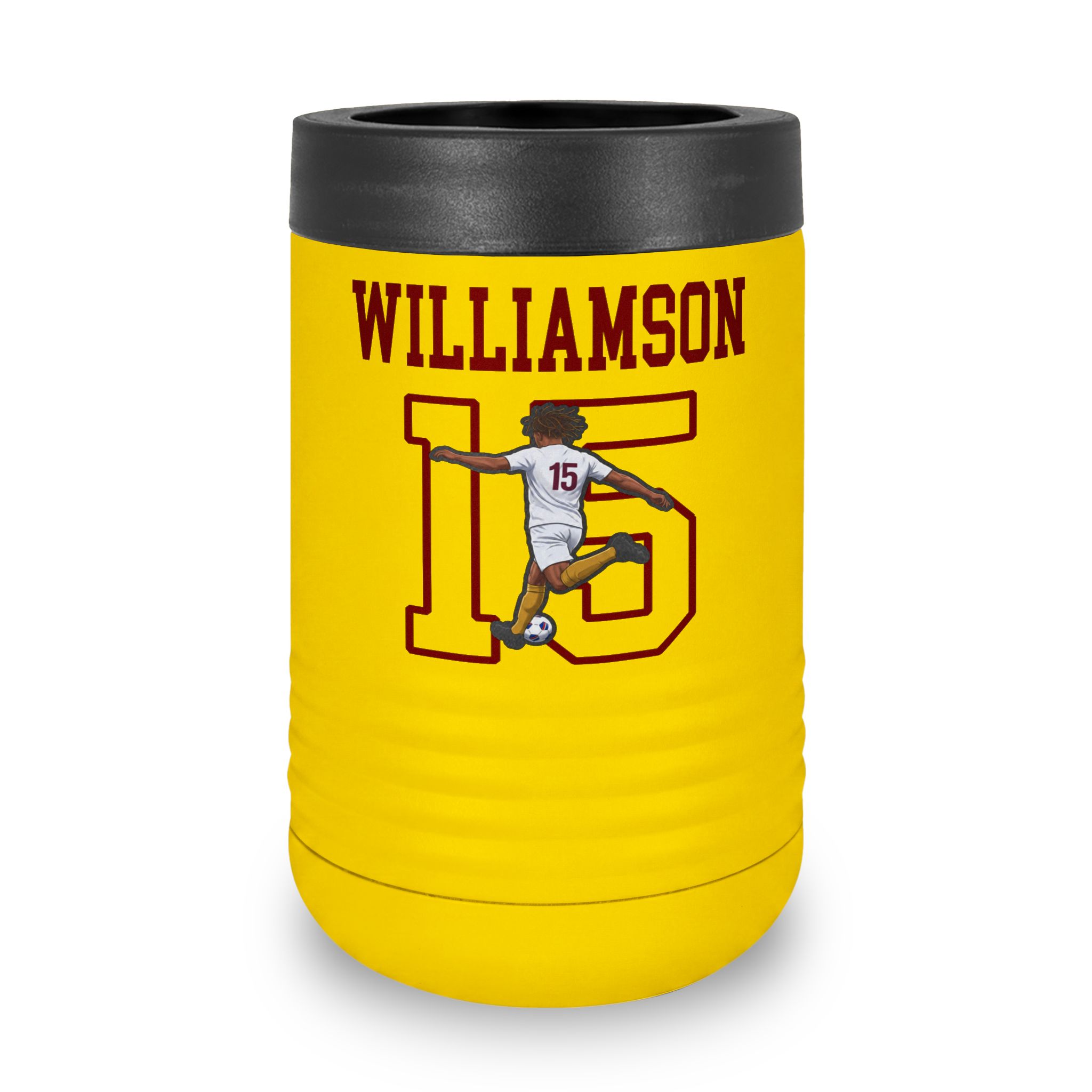 Stainless Can Cooler — character_shirsey in Yellow