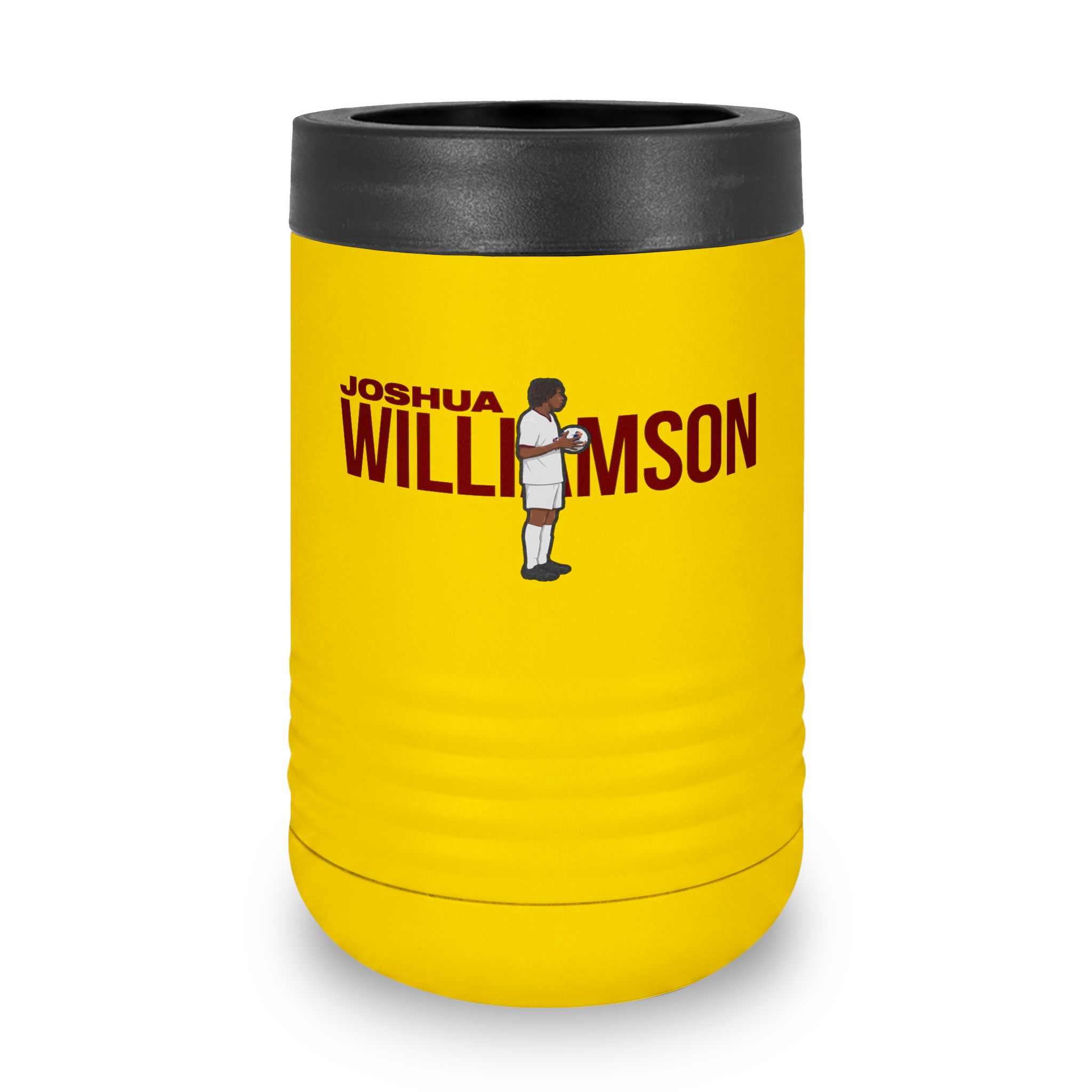 Stainless Can Cooler — character_player_name in Yellow