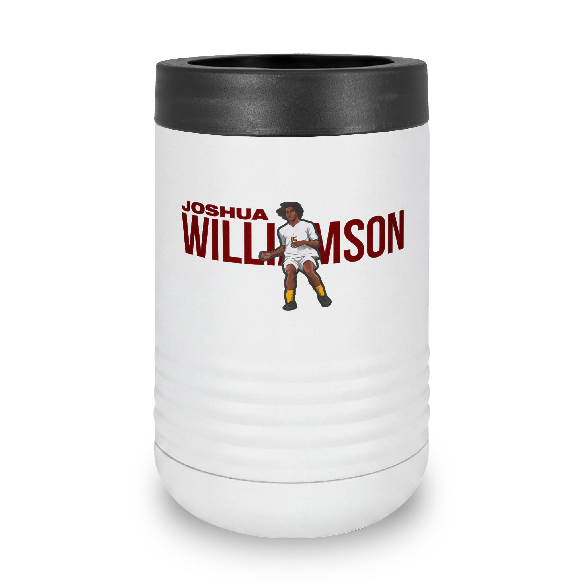 Stainless Can Cooler — character_player_name in White