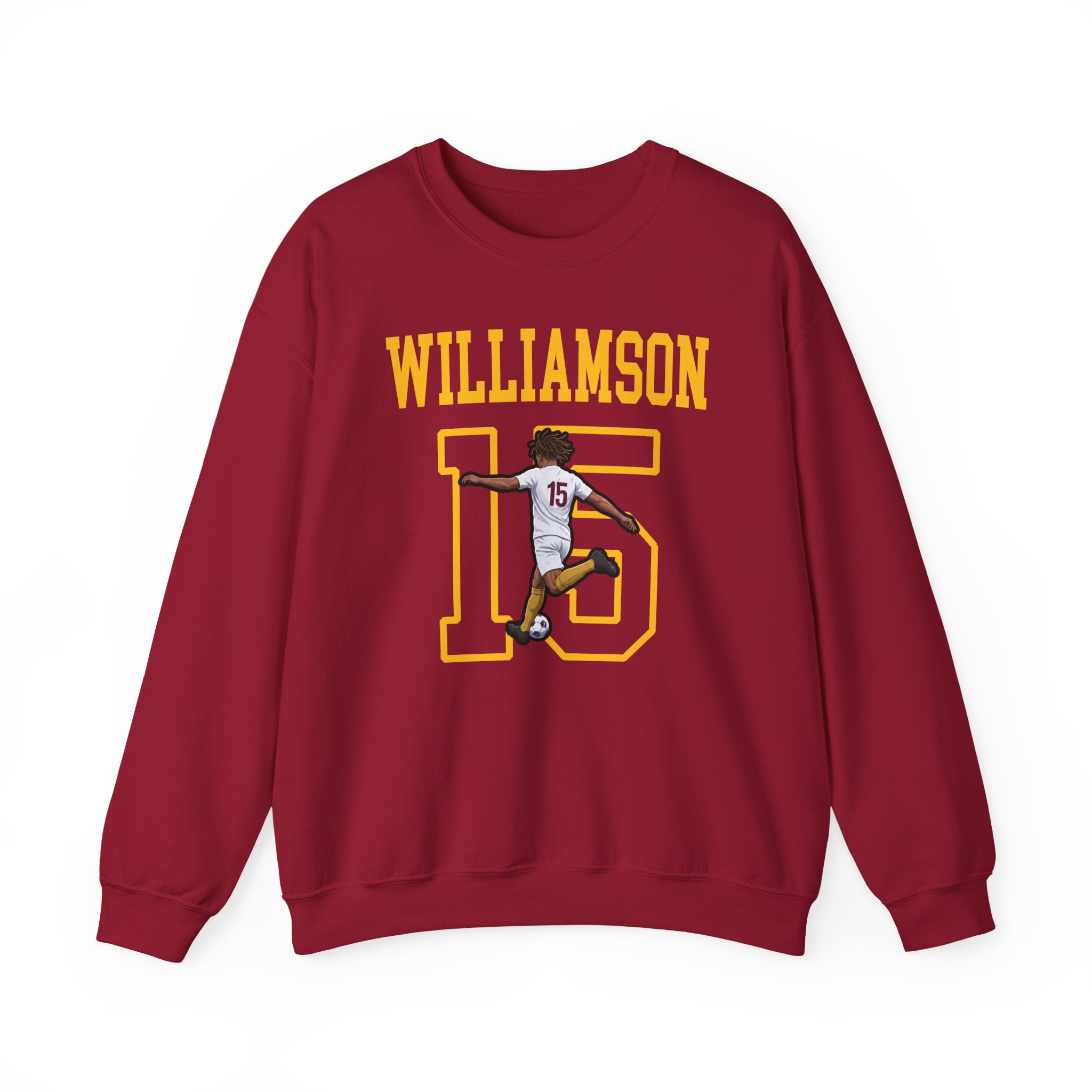 Crewneck Sweatshirt — character_shirsey in Cardinal