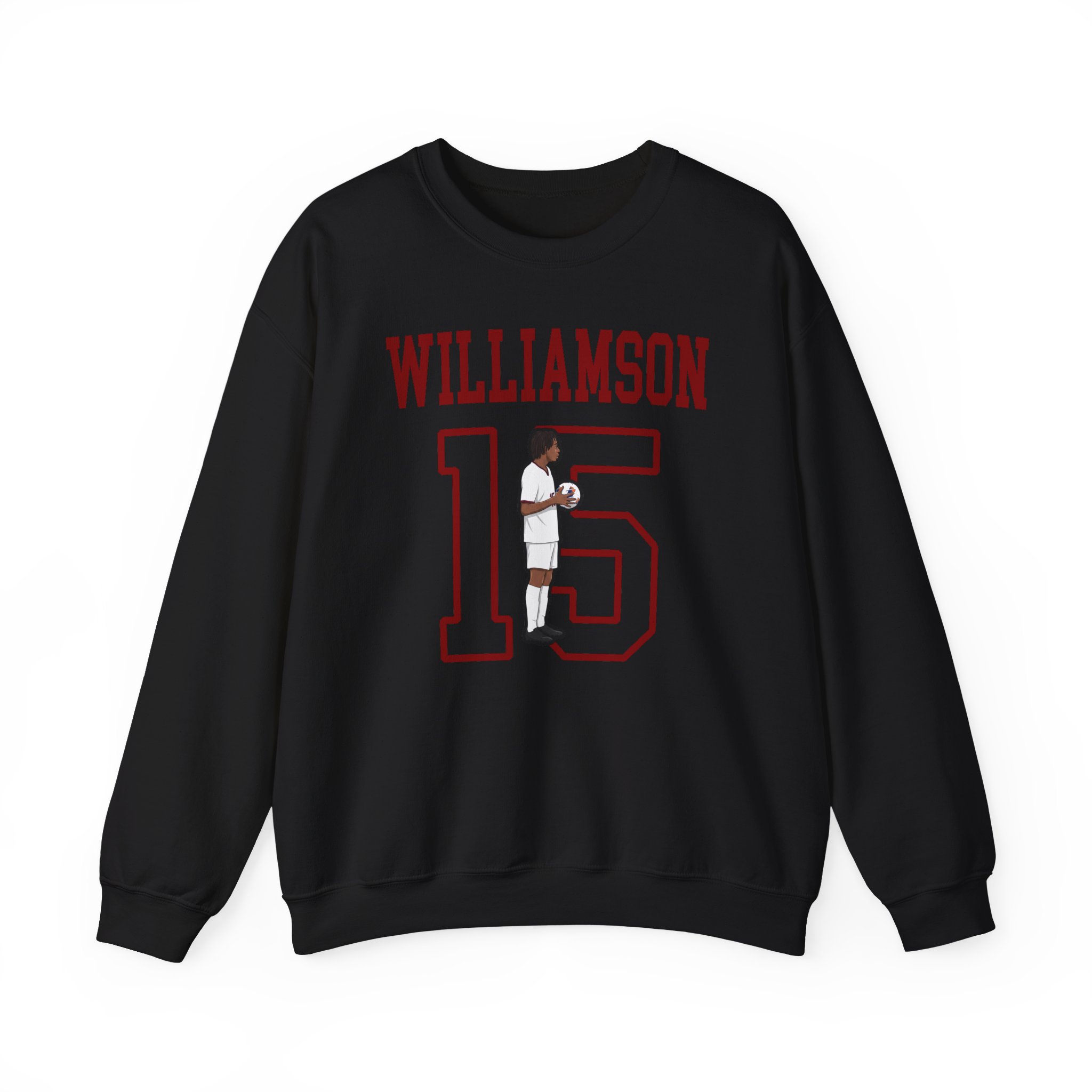 Crewneck Sweatshirt — character_shirsey in Black