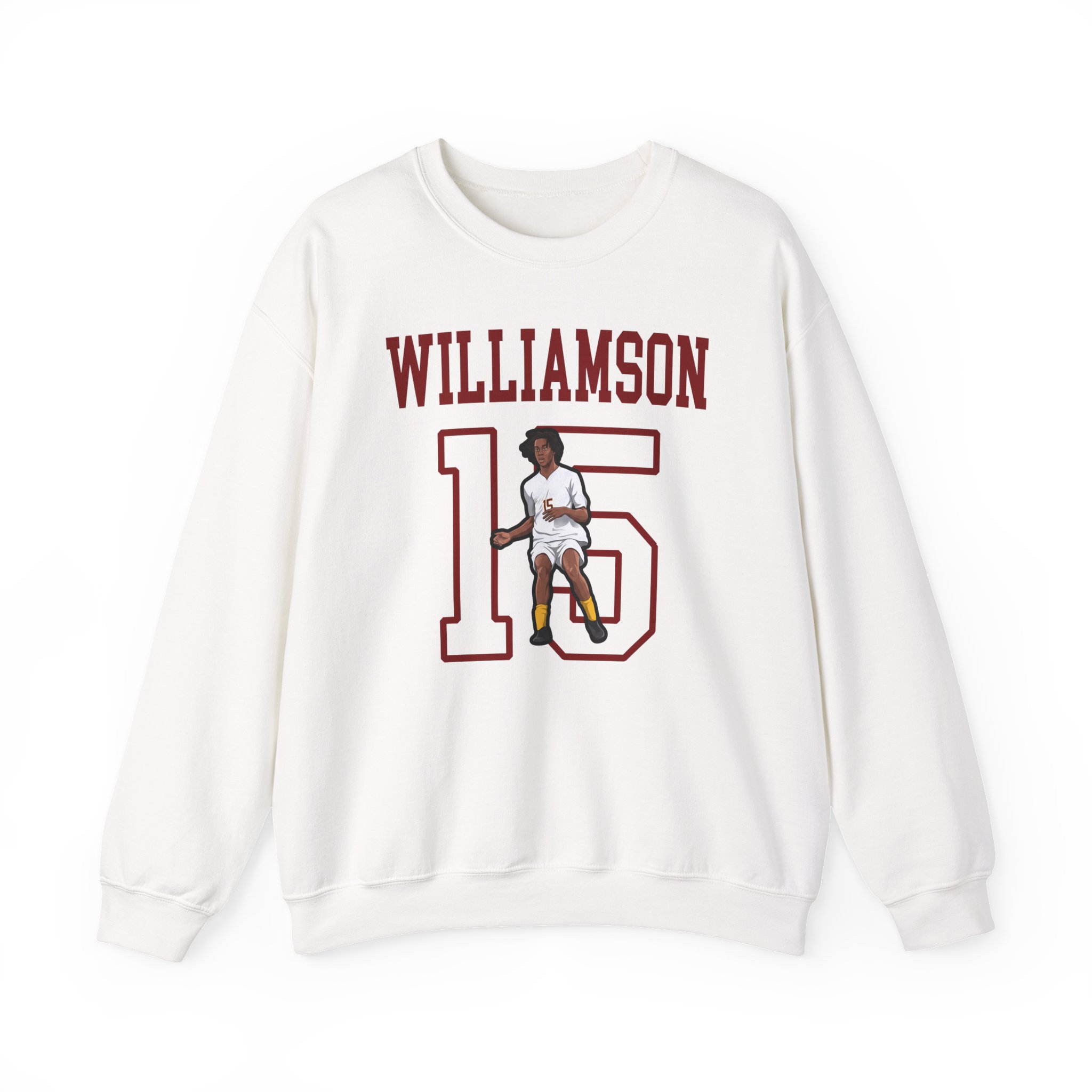 Crewneck Sweatshirt — character_shirsey in White