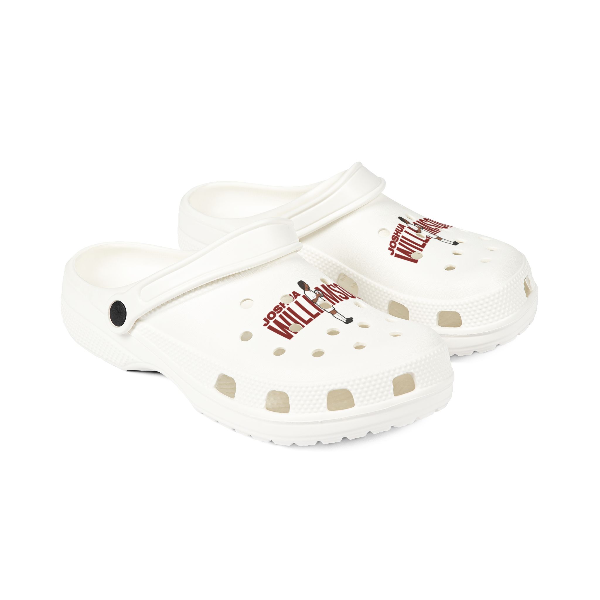 Rubber Clogs — character_player_name in White