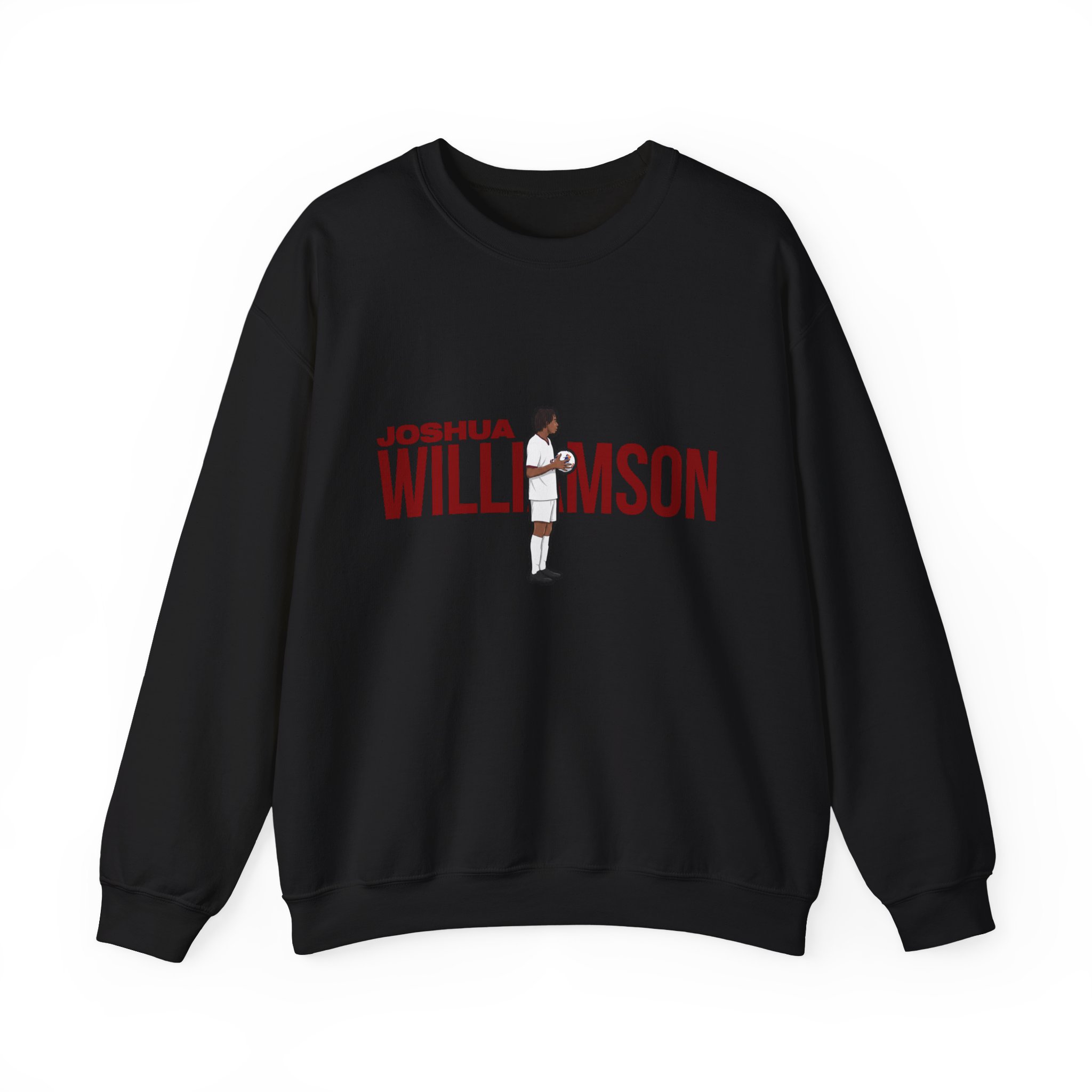 Crewneck Sweatshirt — character_player_name in Black