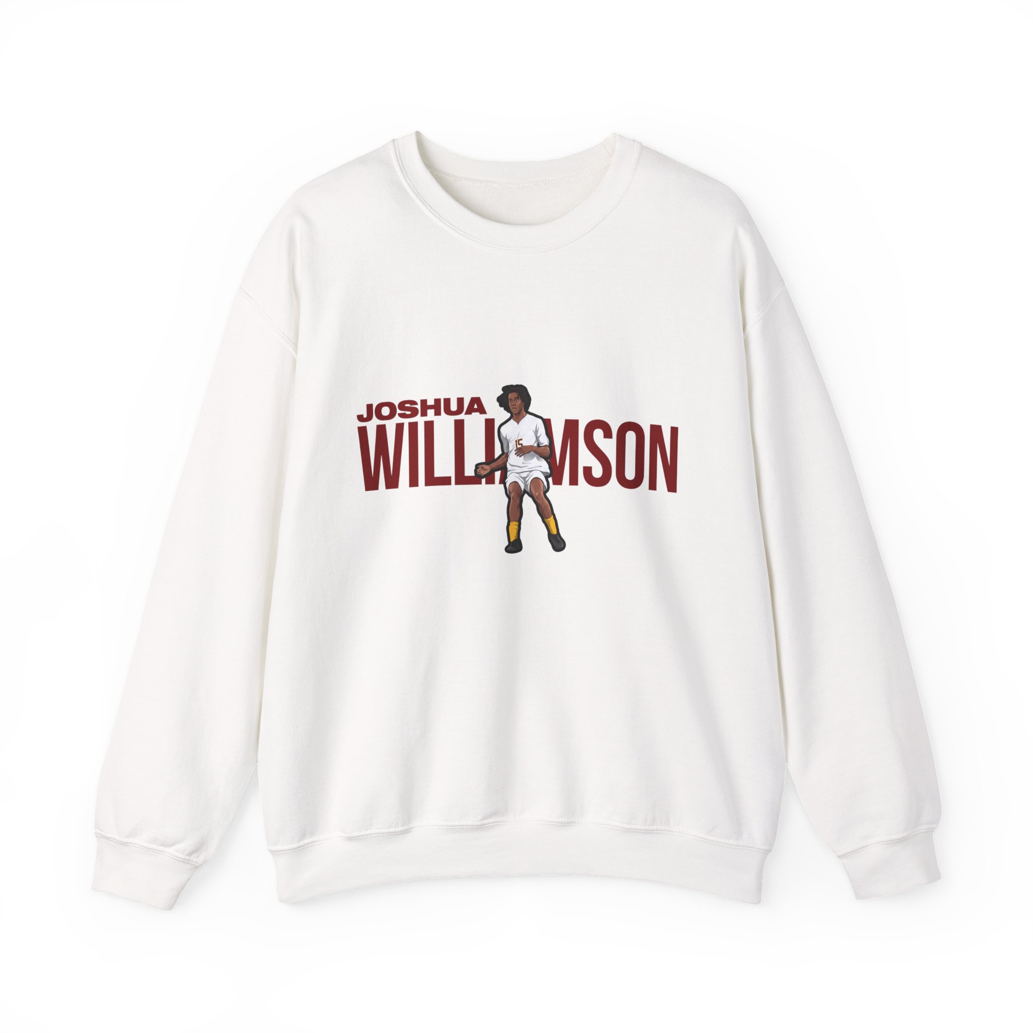 Crewneck Sweatshirt — character_player_name in White