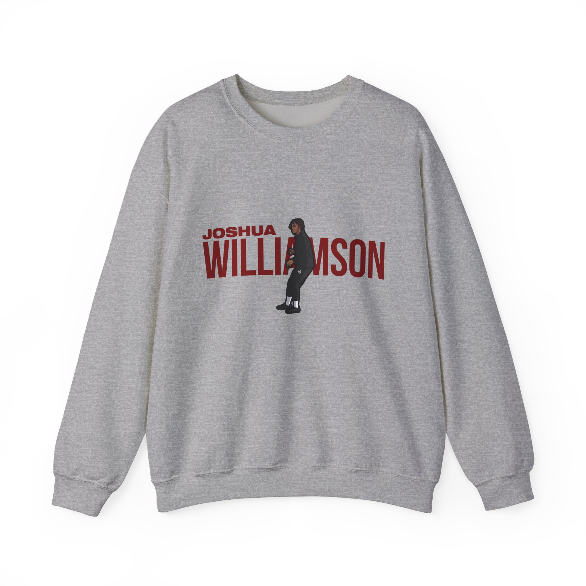 Crewneck Sweatshirt — character_player_name in Grey