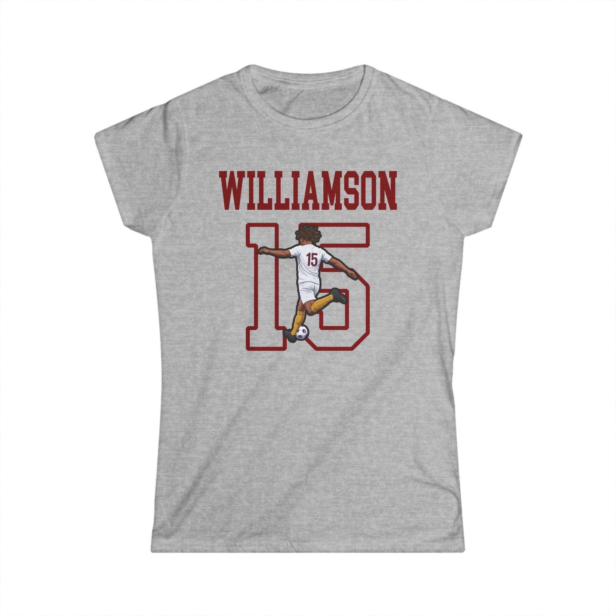 Women's Softstyle Tee — character_shirsey in Grey