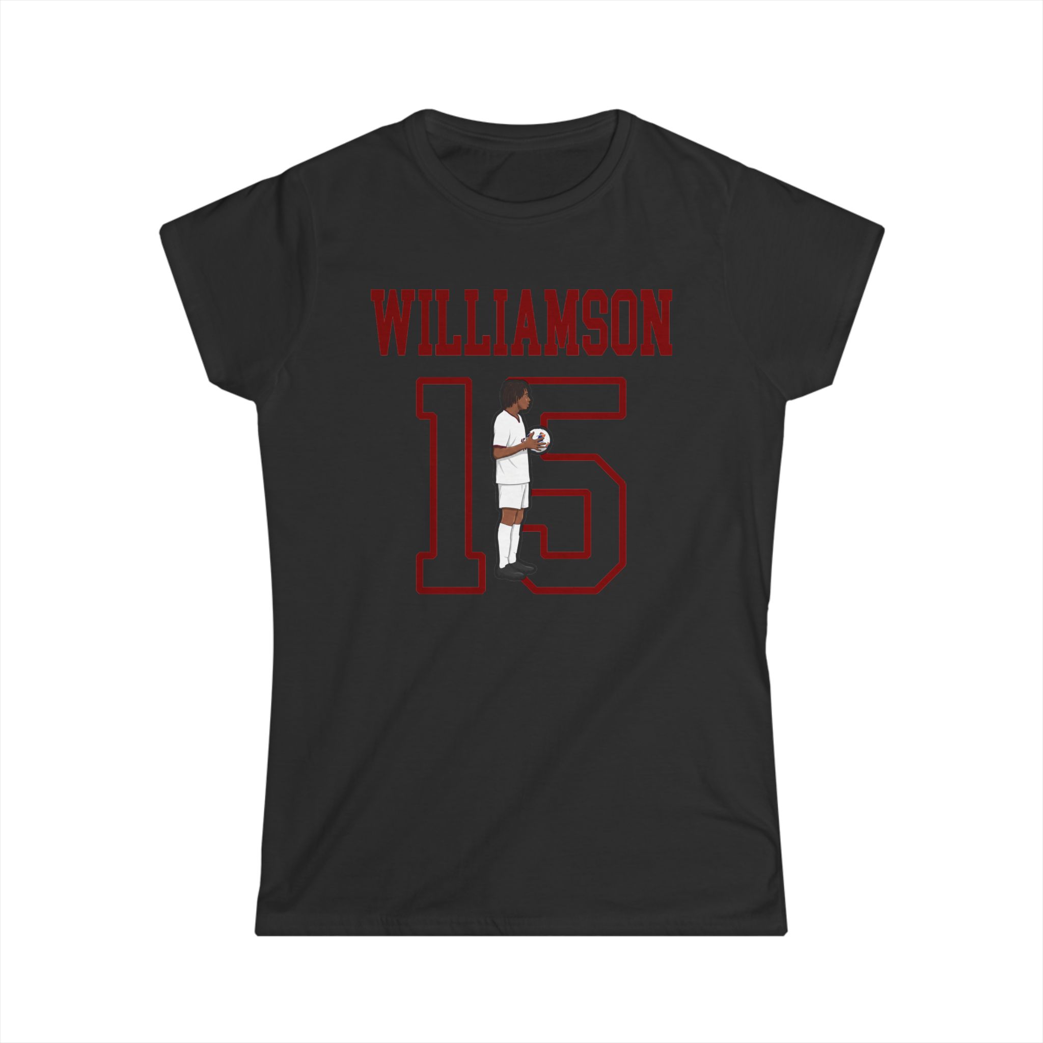 Women's Softstyle Tee — character_shirsey in Black