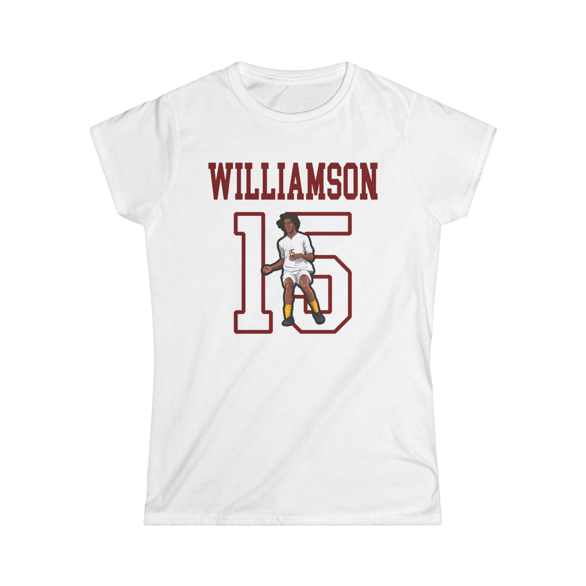 Women's Softstyle Tee — character_shirsey in White