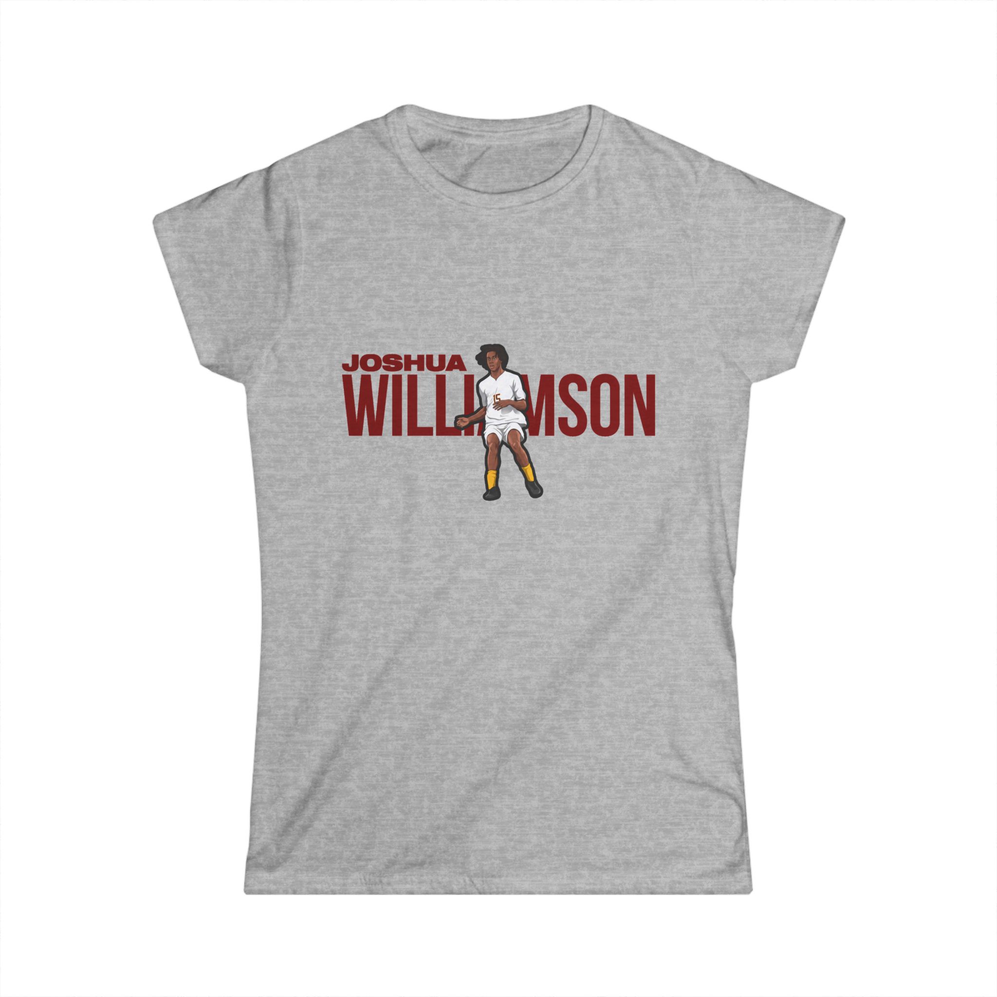Women's Softstyle Tee — character_player_name in Grey