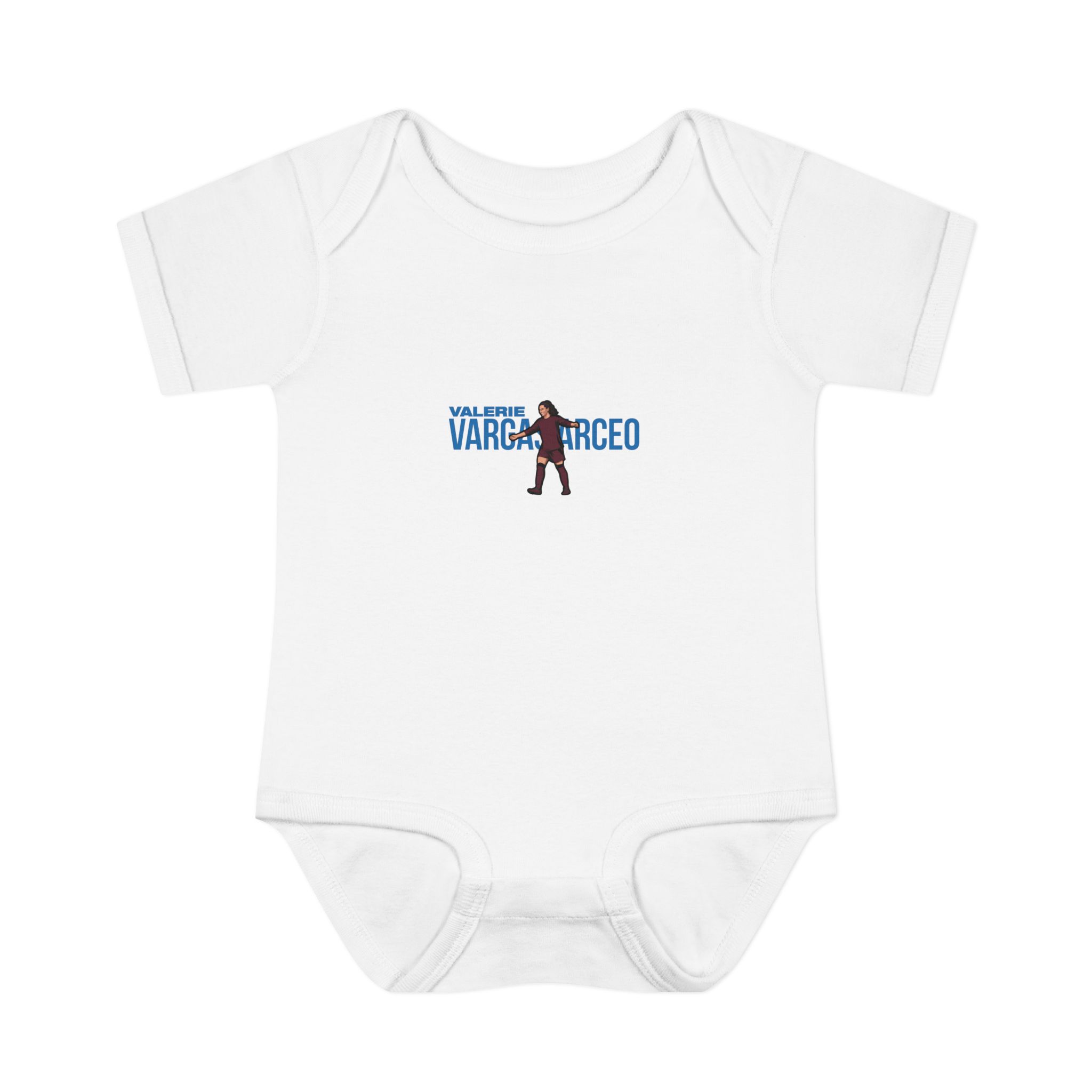 Baby Onesie — character_player_name in White