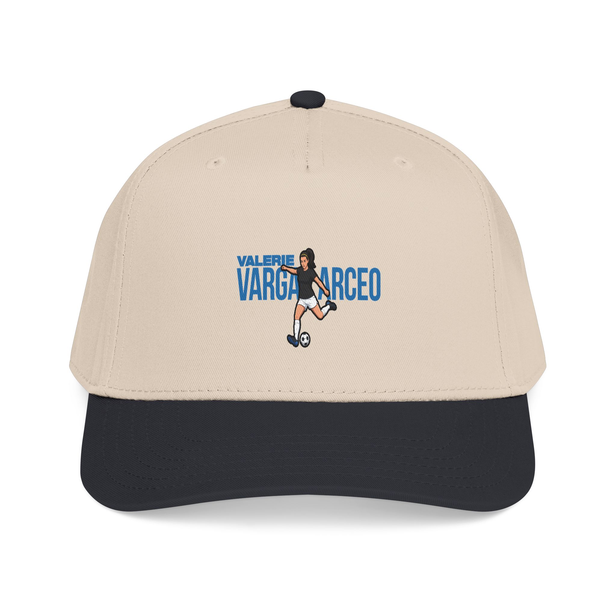 Baseball Cap — character_player_name in Black / Natural