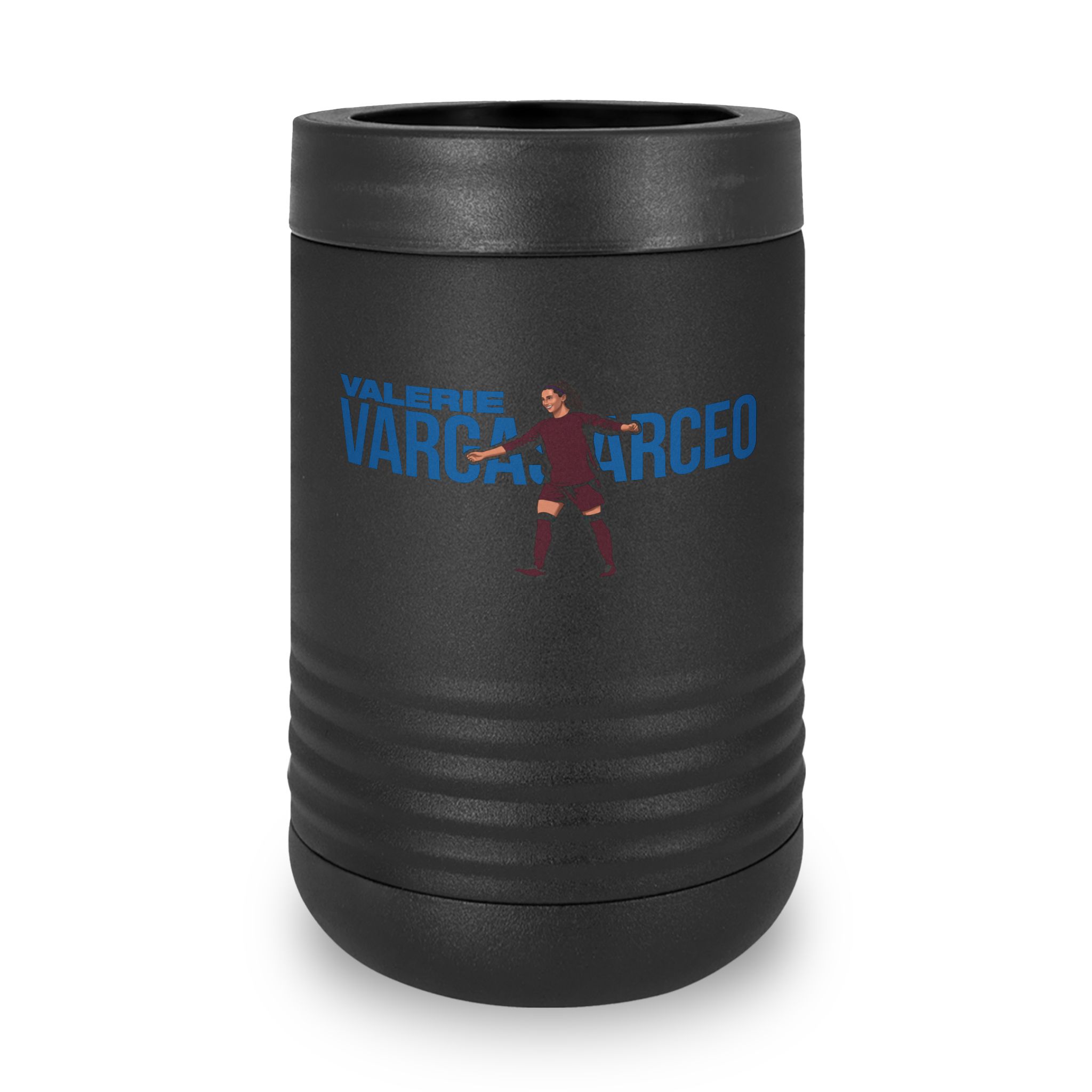 Stainless Can Cooler — character_player_name in Black