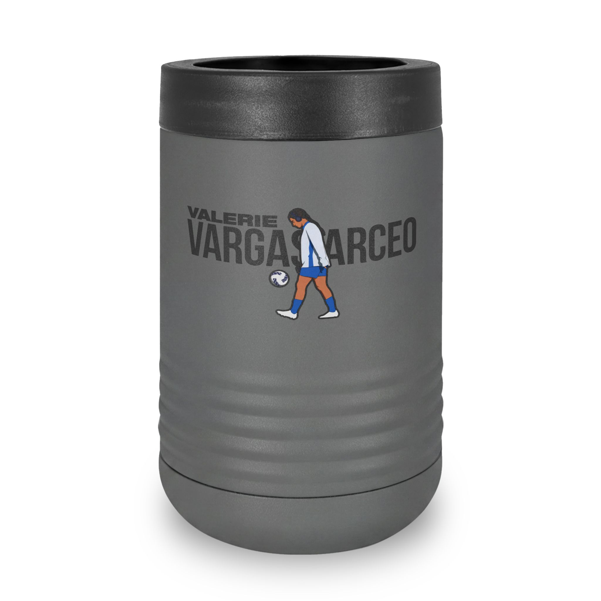 Stainless Can Cooler — character_player_name in Grey