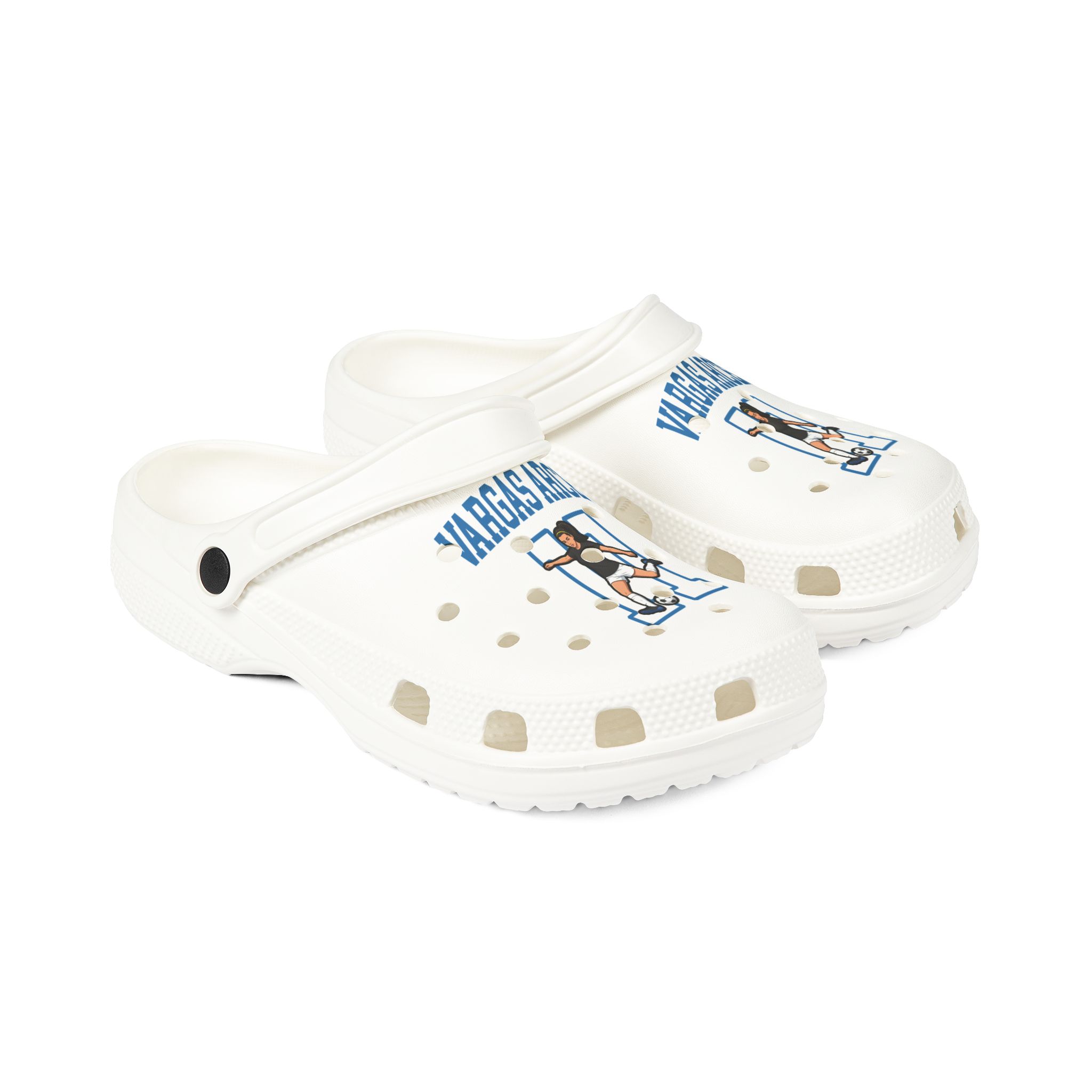 Rubber Clogs — character_shirsey in White