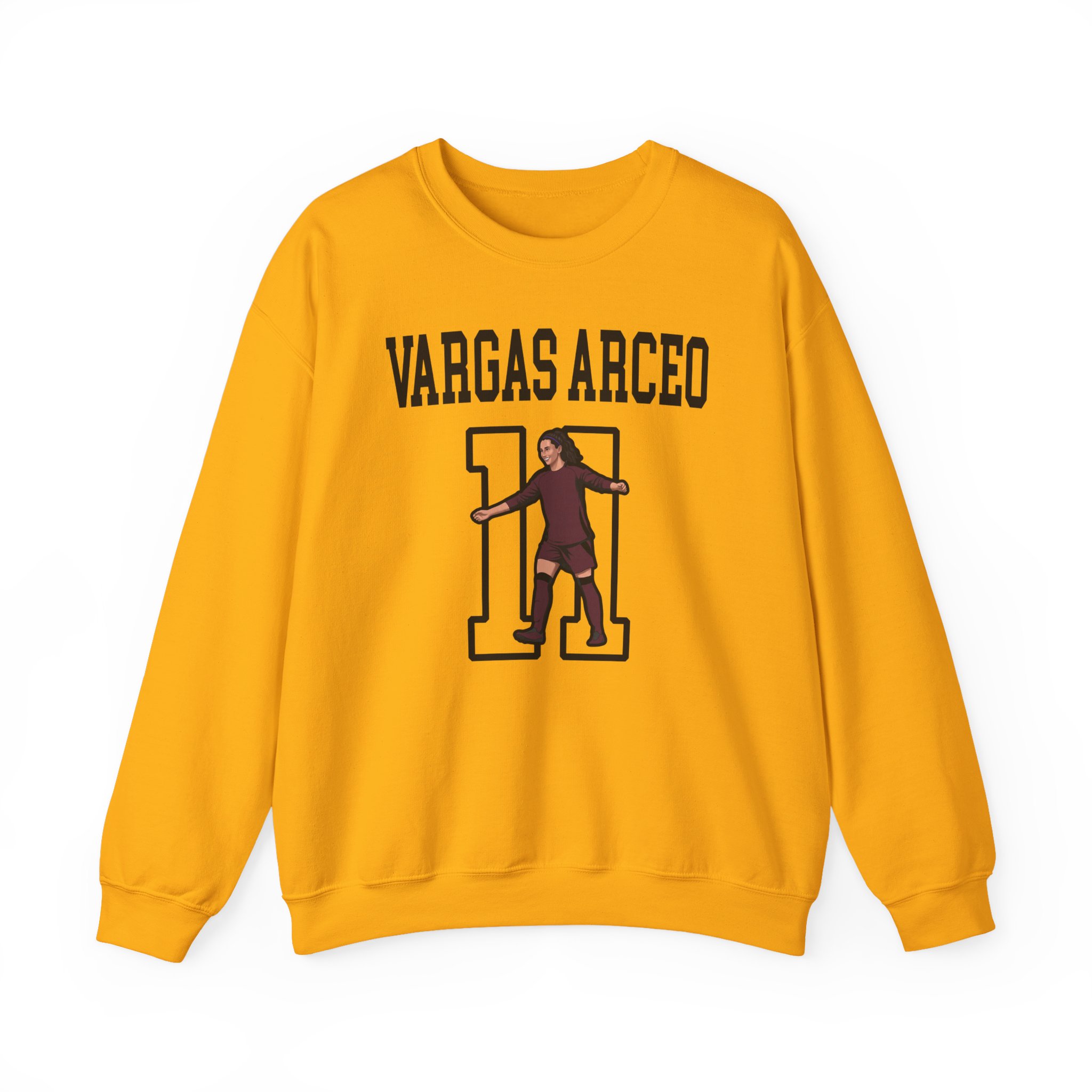Crewneck Sweatshirt — character_shirsey in Gold