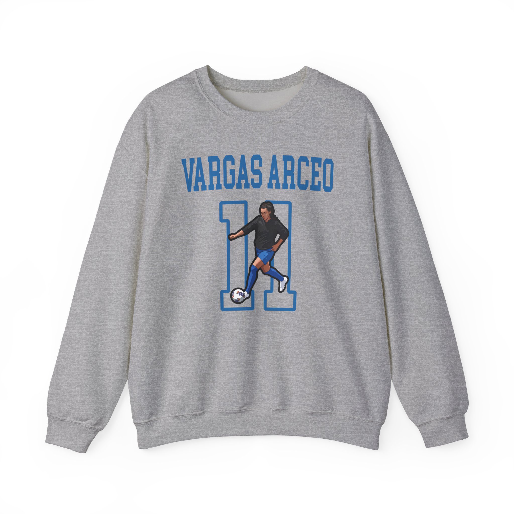 Crewneck Sweatshirt — character_shirsey in Grey