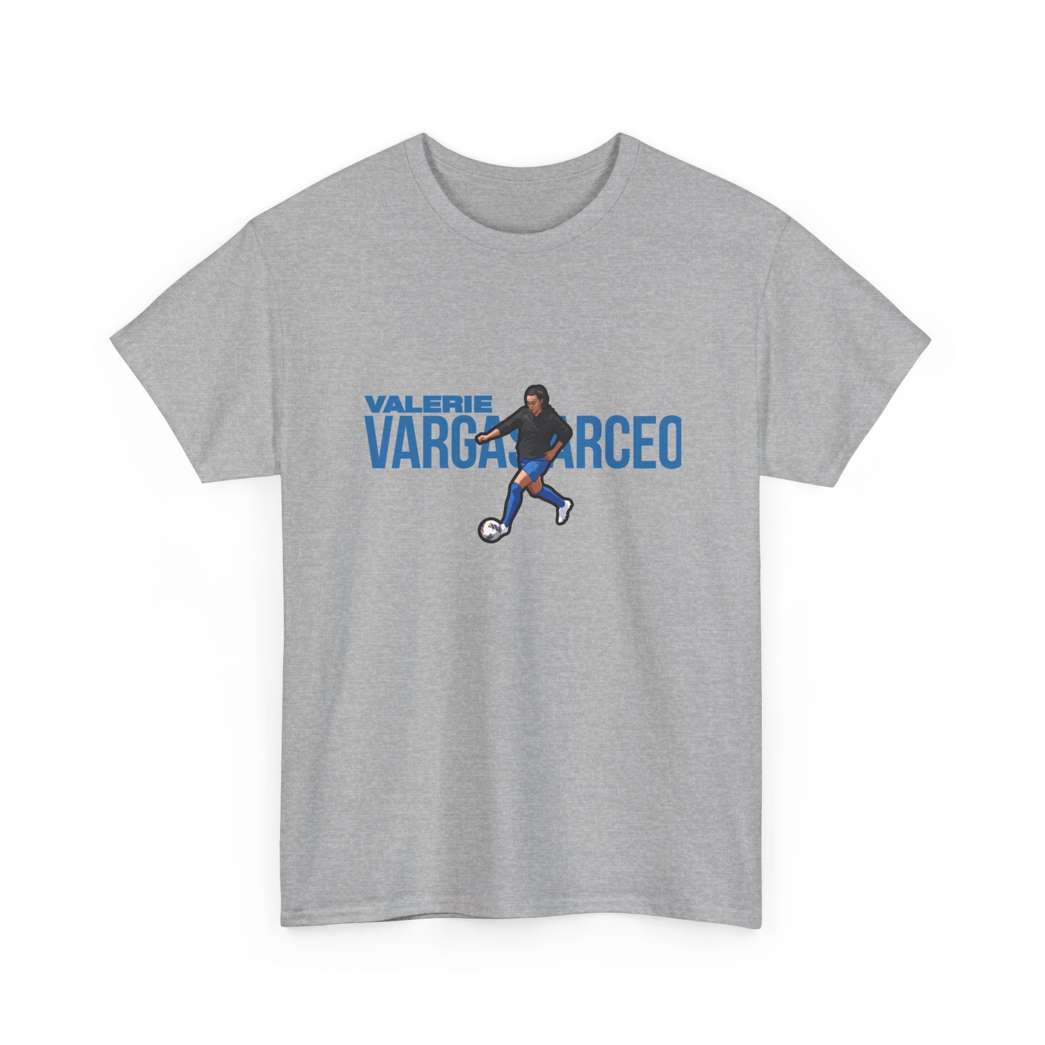 Tee — character_player_name in Grey