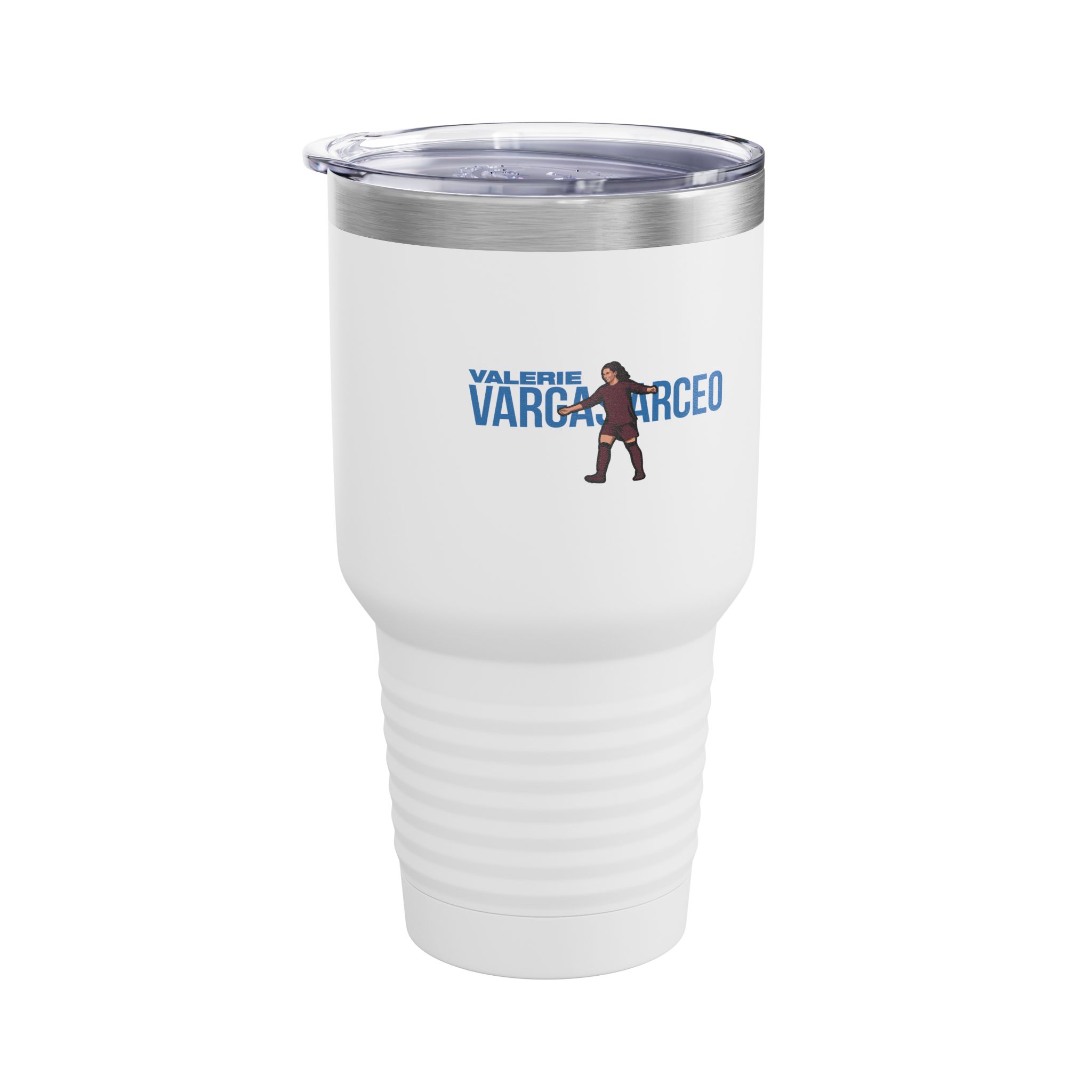 30oz Tumbler — character_player_name in White