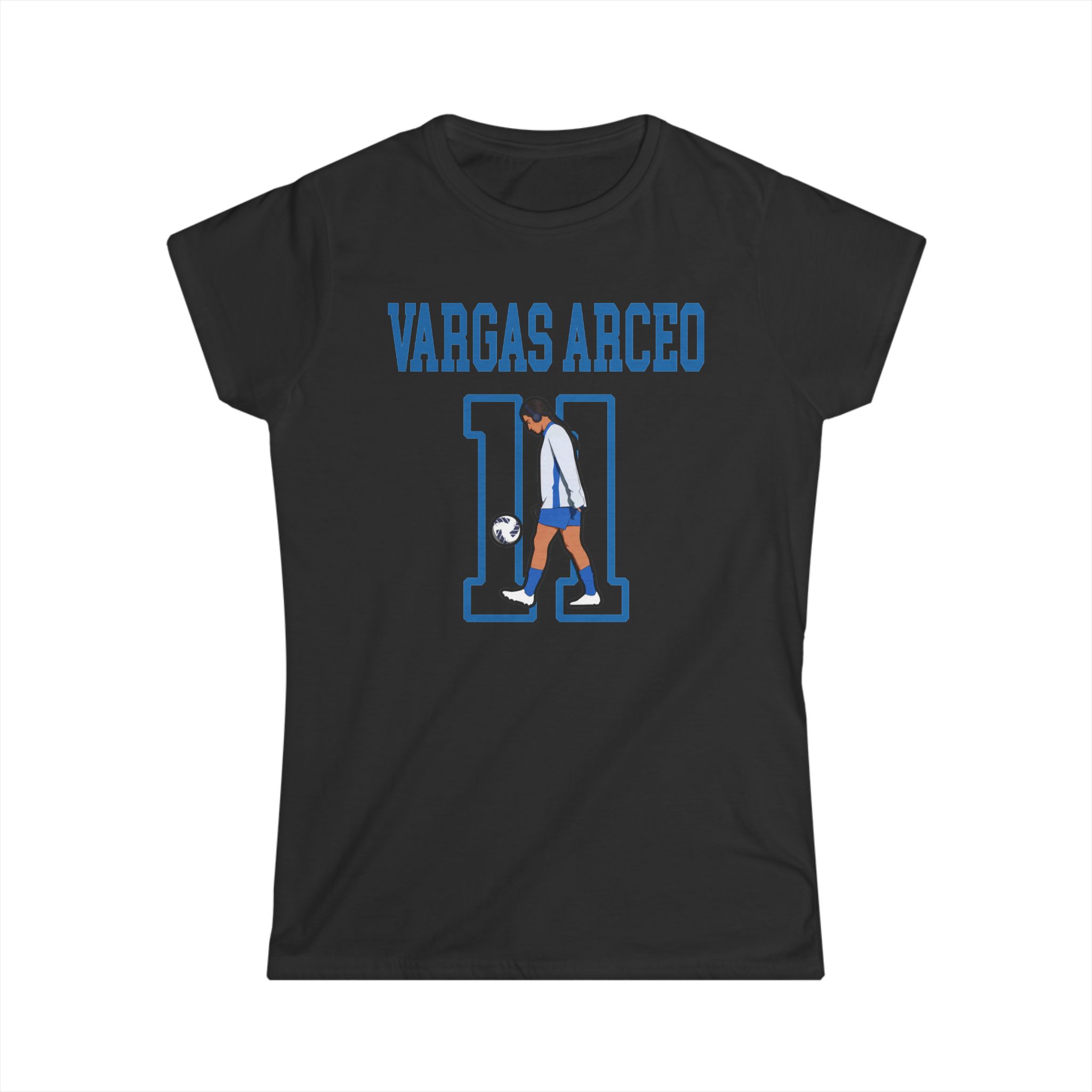 Women's Softstyle Tee — character_shirsey in Black