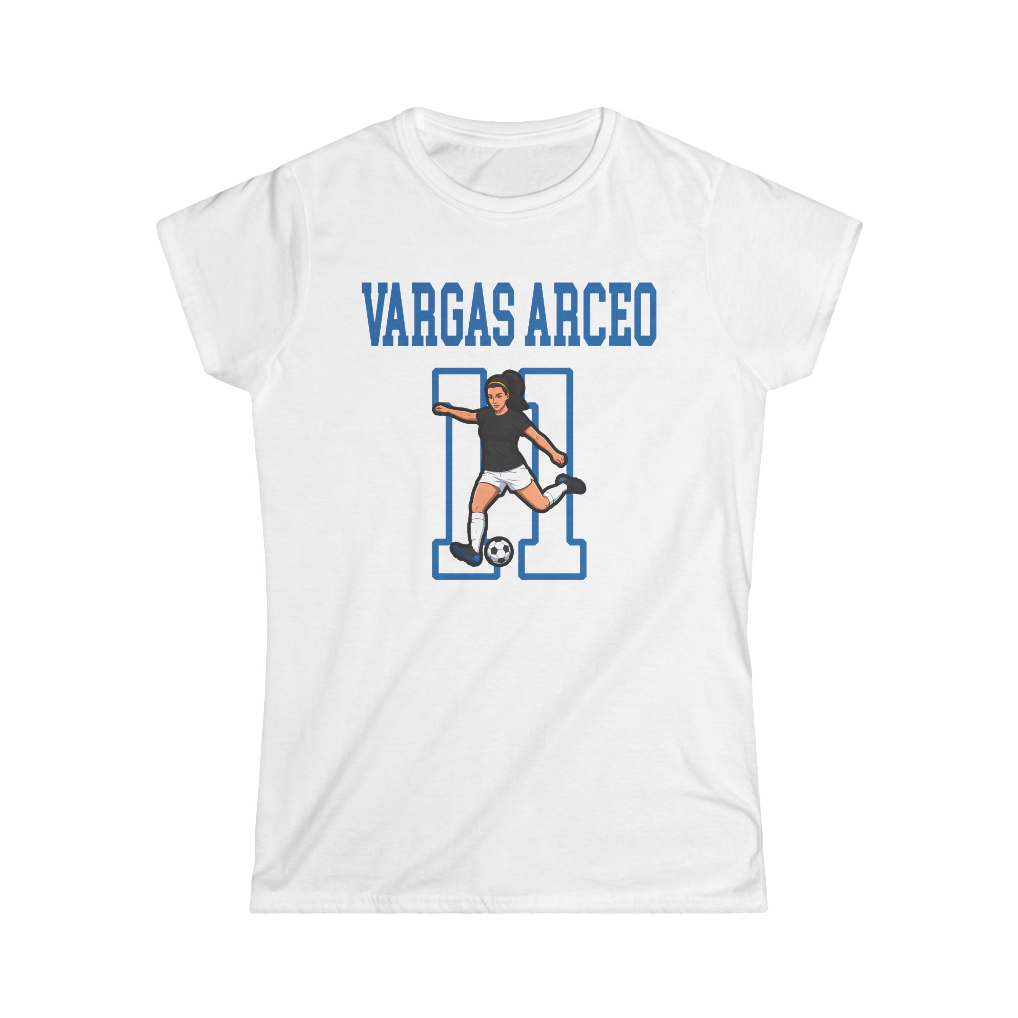 Women's Softstyle Tee — character_shirsey in White