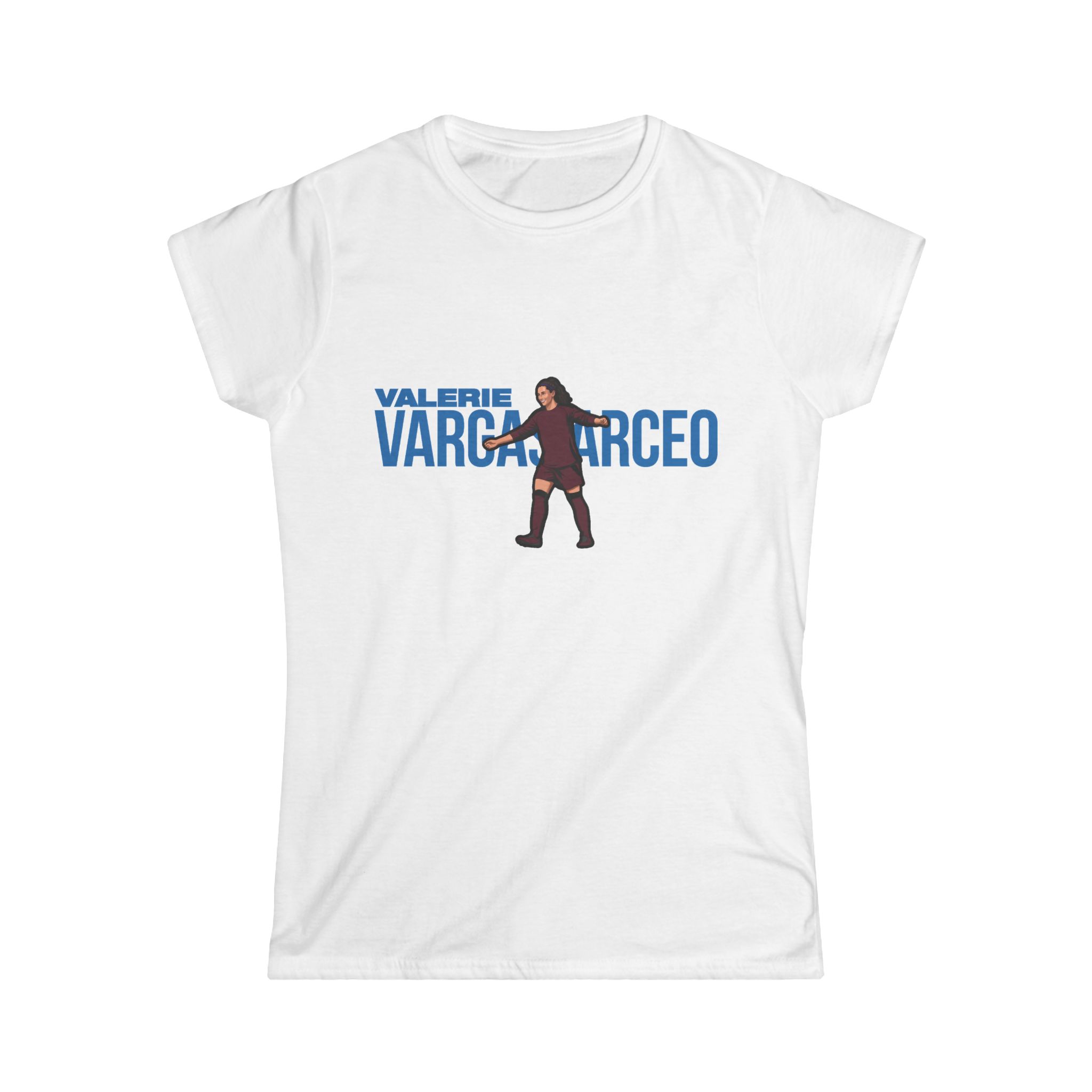 Women's Softstyle Tee — character_player_name in White