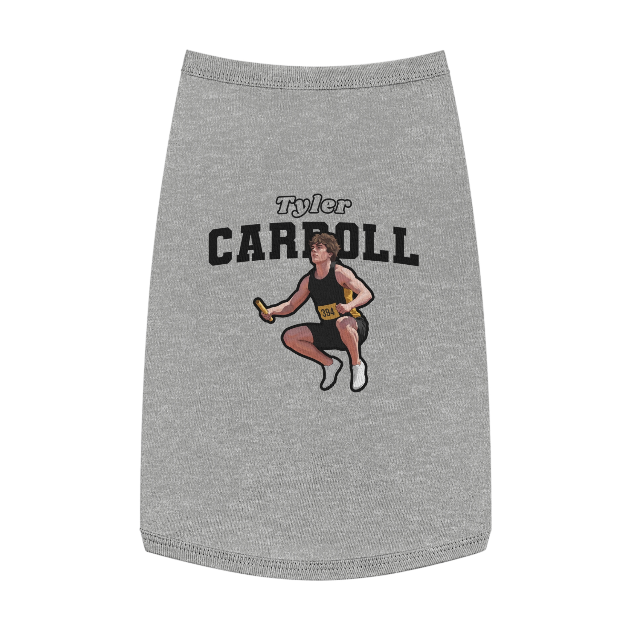 Pet Tank Top — character_name_arch in White