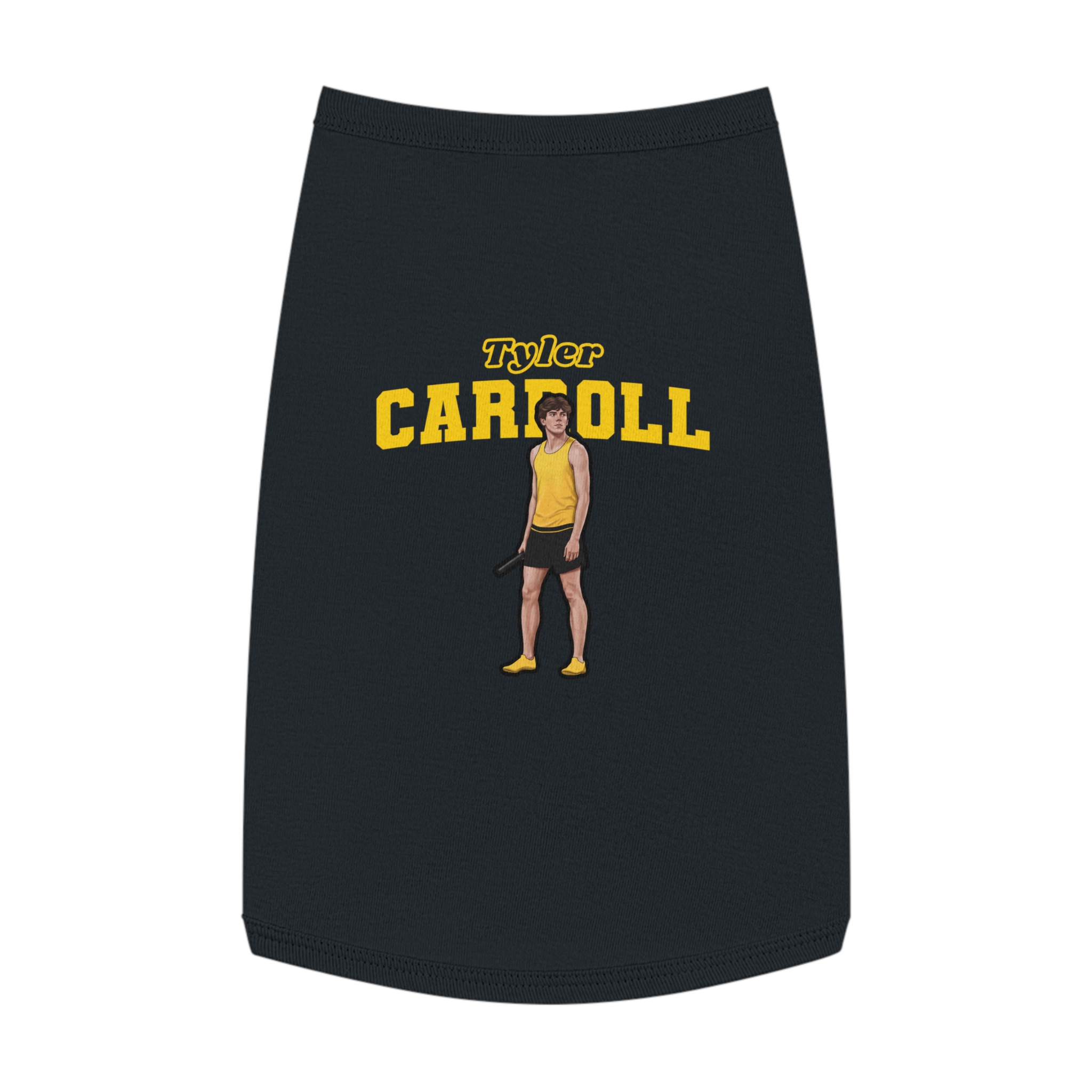 Pet Tank Top — character_name_arch in Black