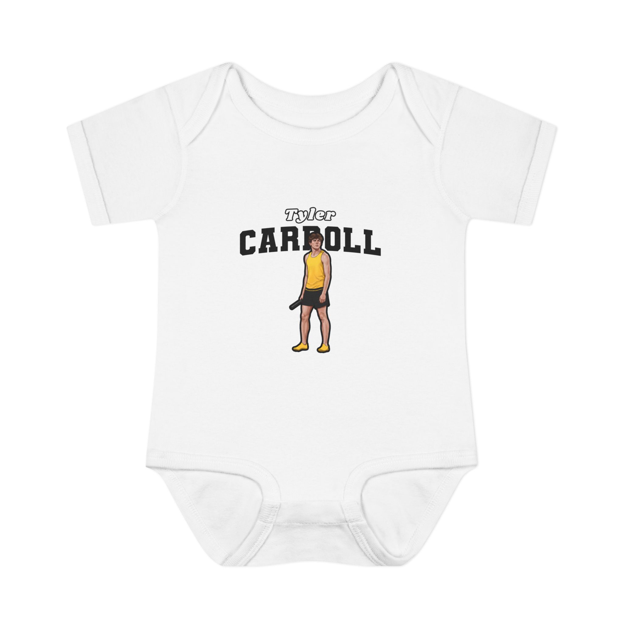 Baby Onesie — character_name_arch in White