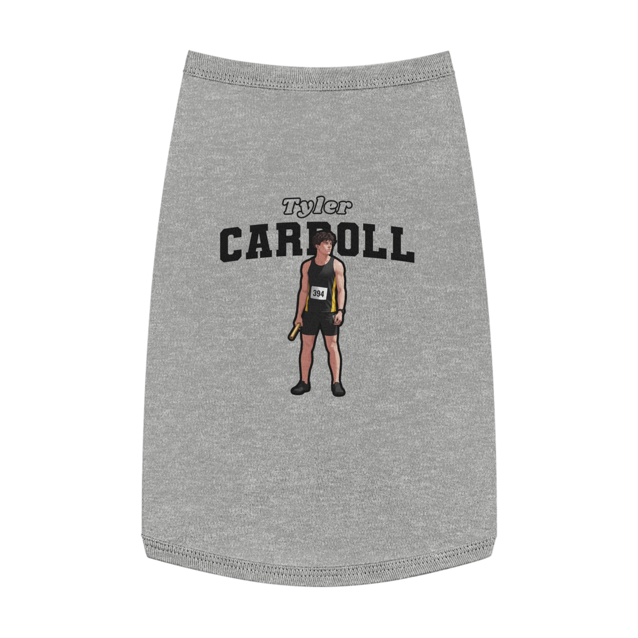 Pet Tank Top — character_name_arch in White