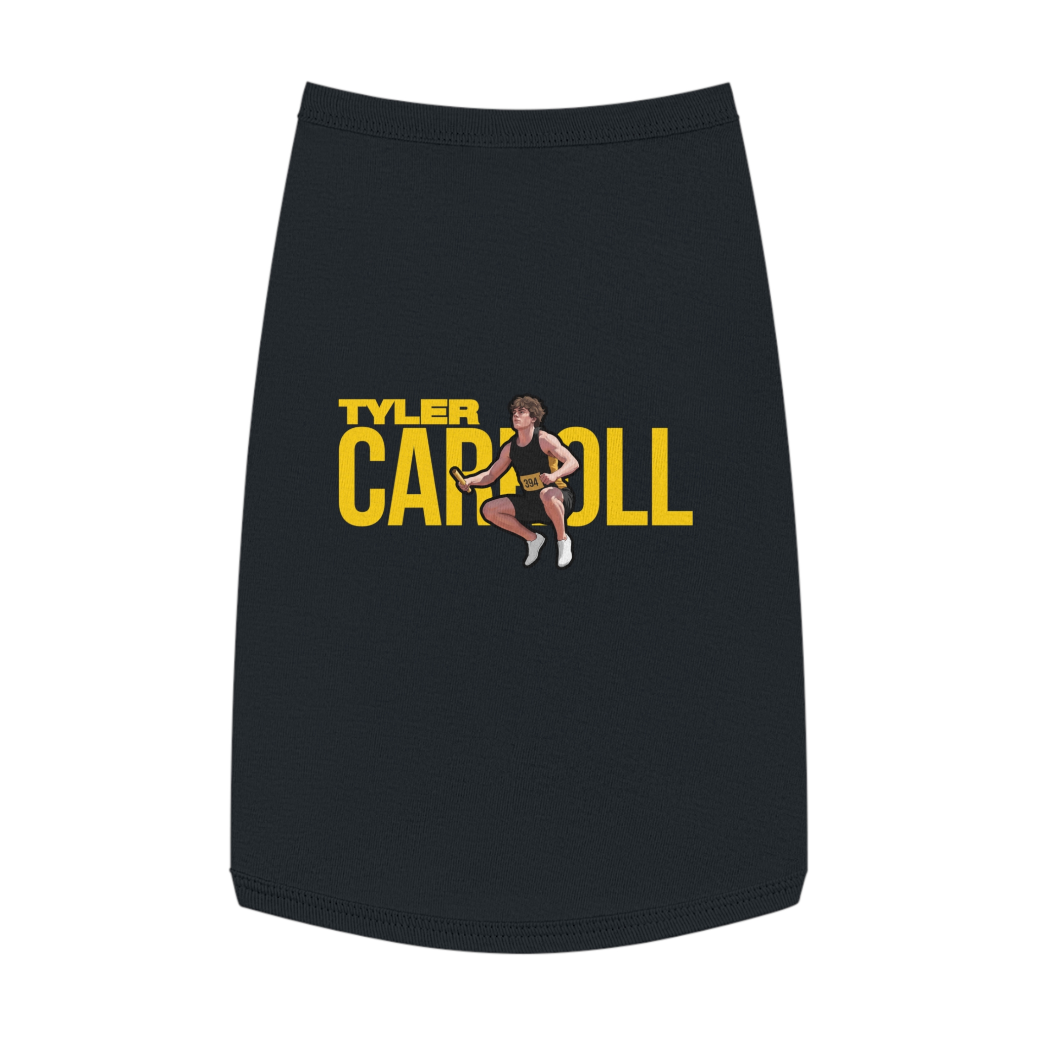 Pet Tank Top — character_player_name in Black