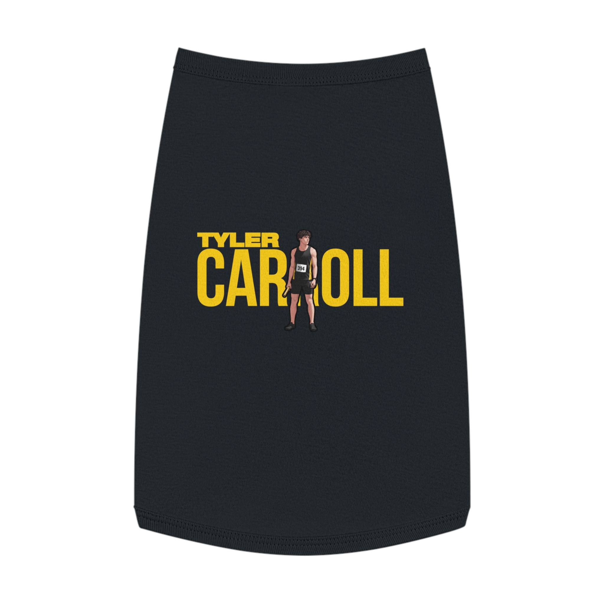 Pet Tank Top — character_player_name in Black